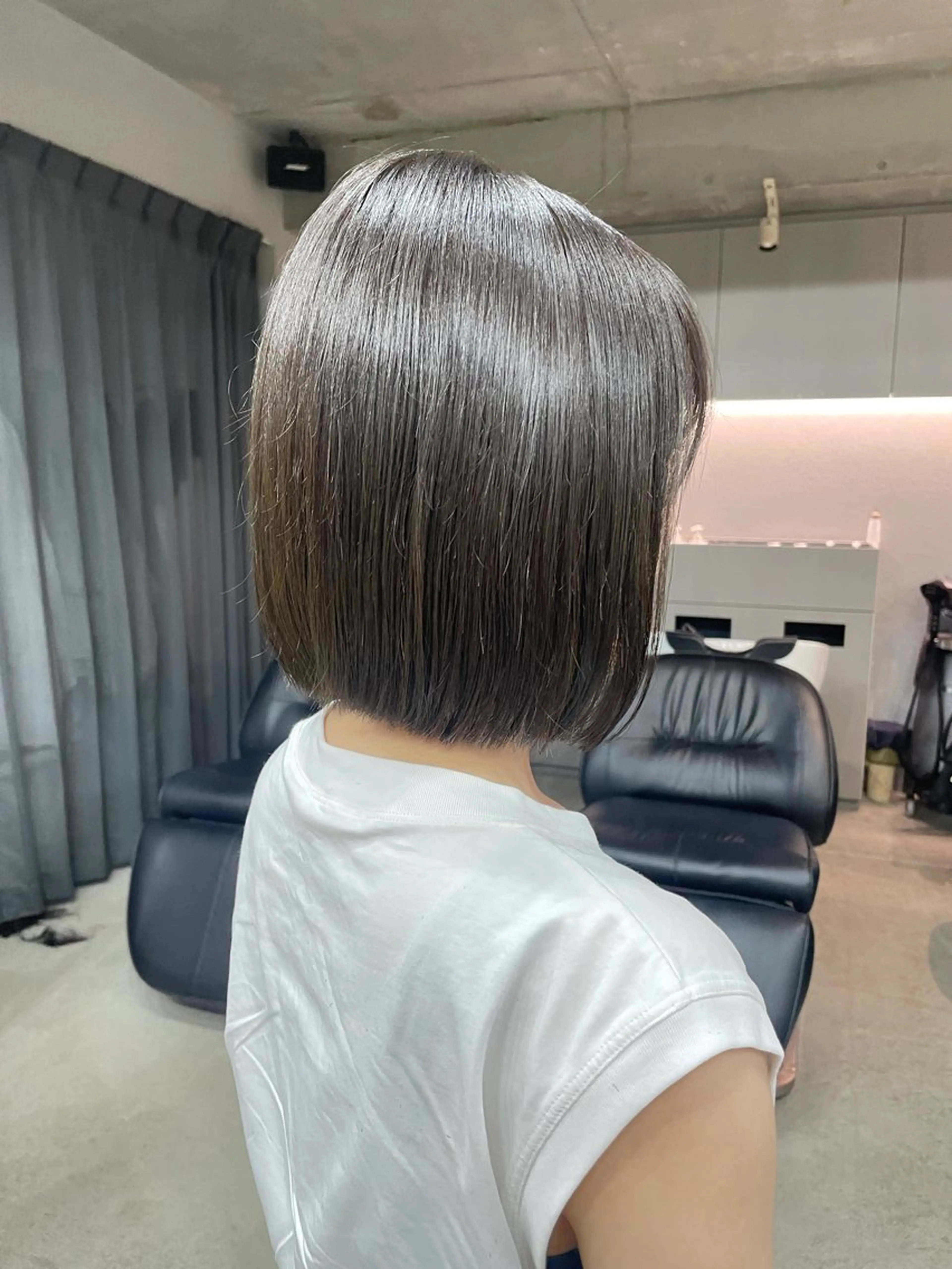 ミディアム カラー カット ヘアカラー トリートメント 表参道/髪質改善・ 透明感 colorのヘアスタイル