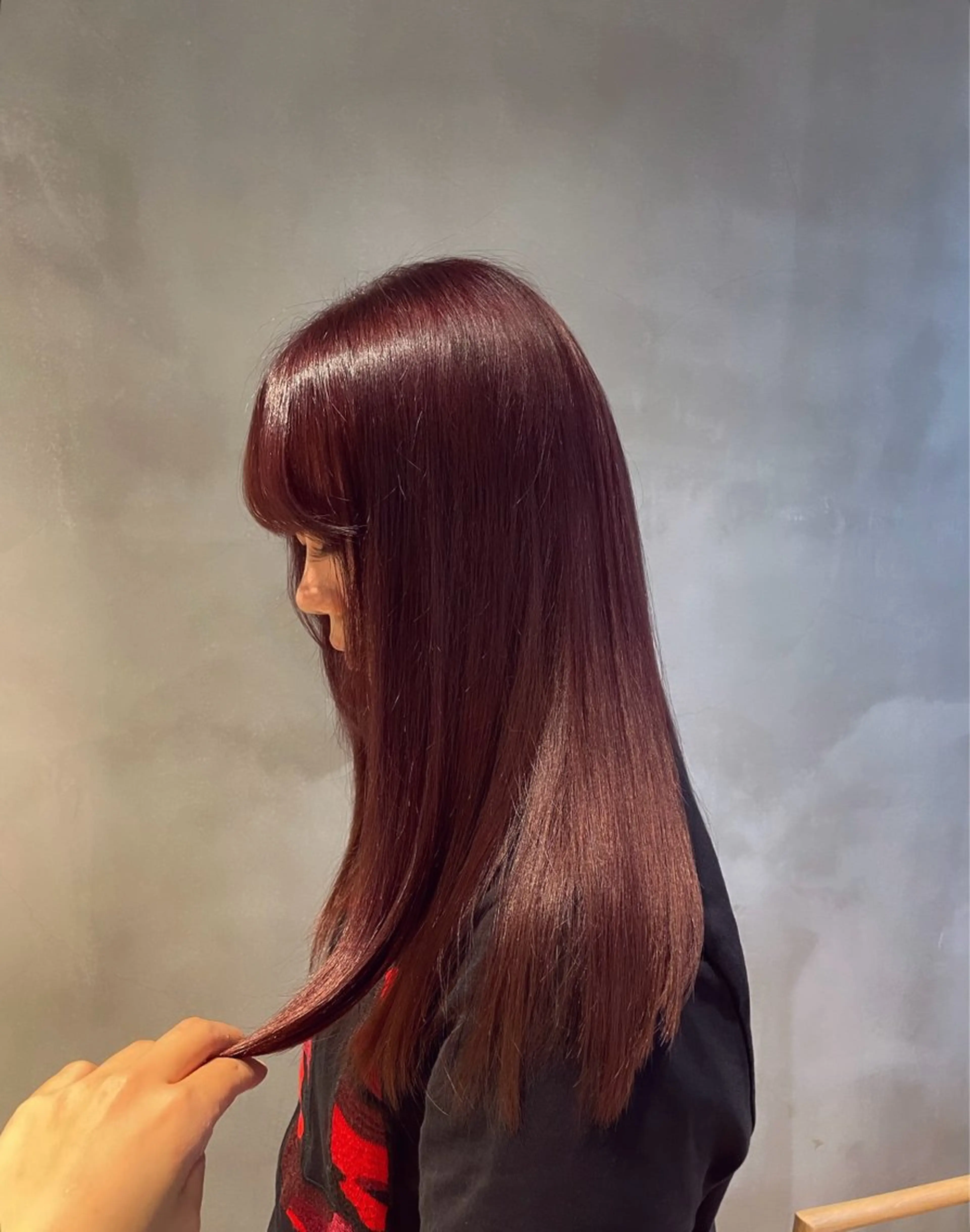 ロング カラー ヘアカラー 頼金 愛海のヘアスタイル