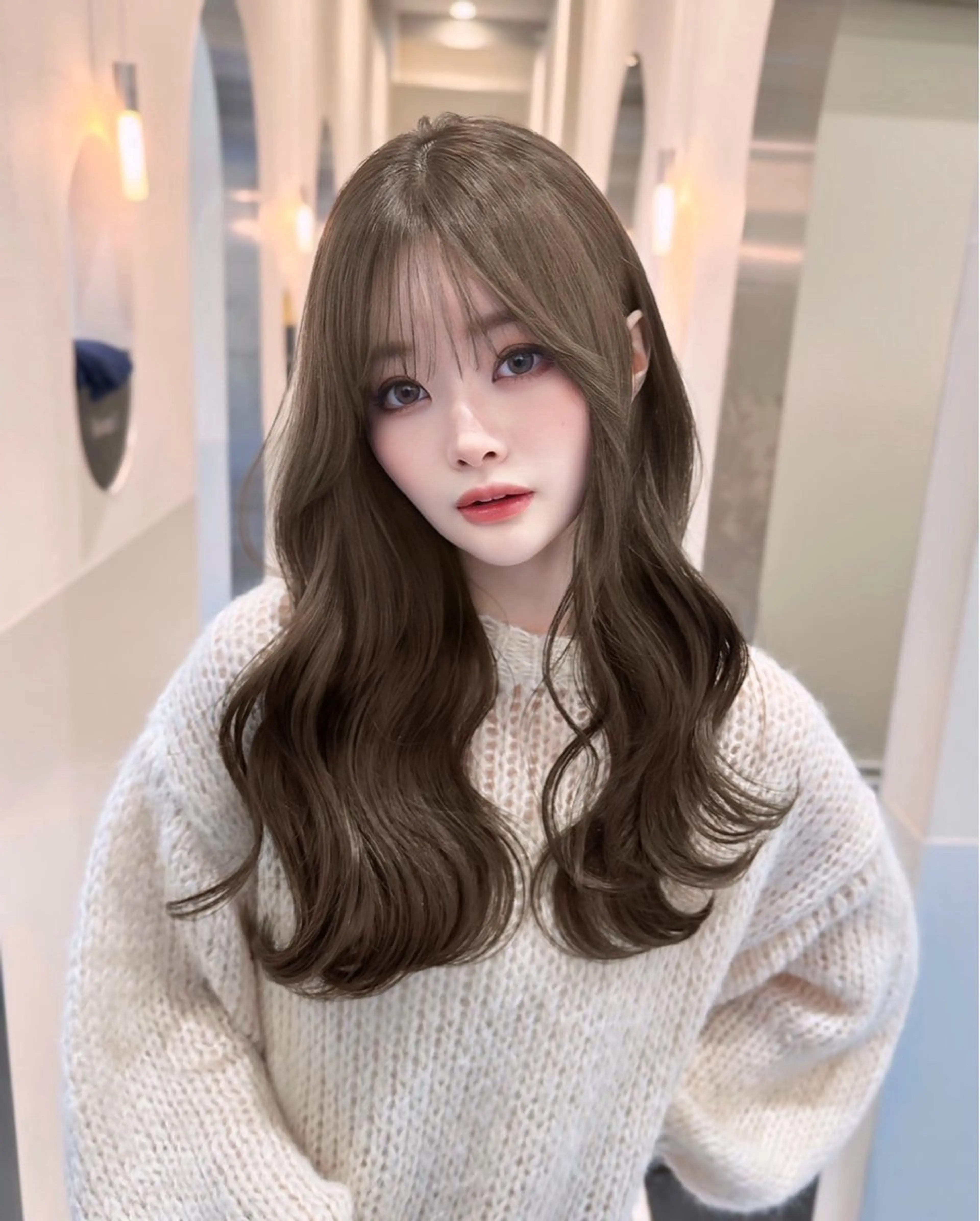 ロング IVE所属・ダブルカラー🤍 髪質改善／原島のヘアスタイル