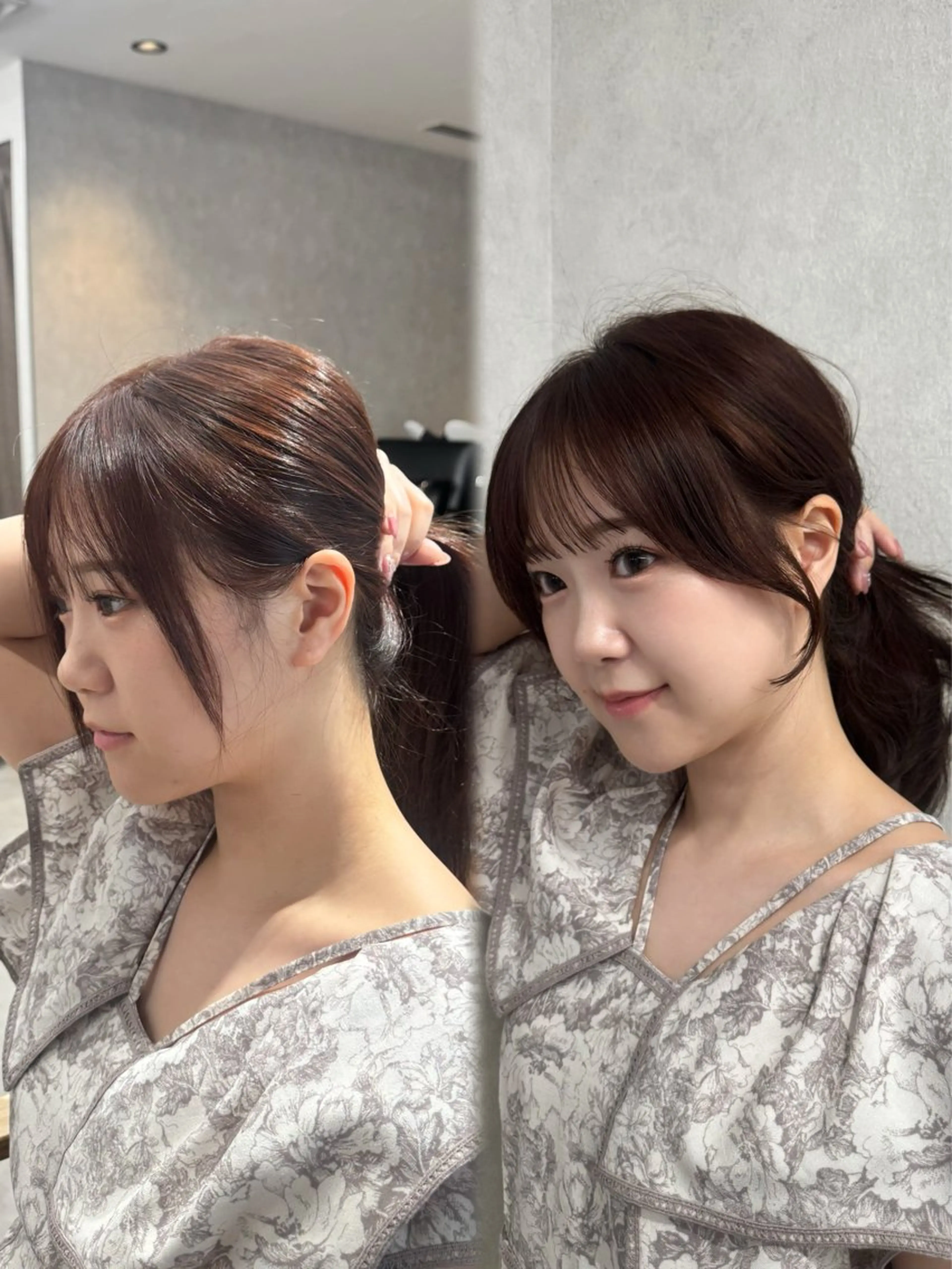 ロング 顔周りカット 似合わせカット カット ヘアカラー 銀座/前髪顔まわり/ 透明感カラー/danのヘアスタイル