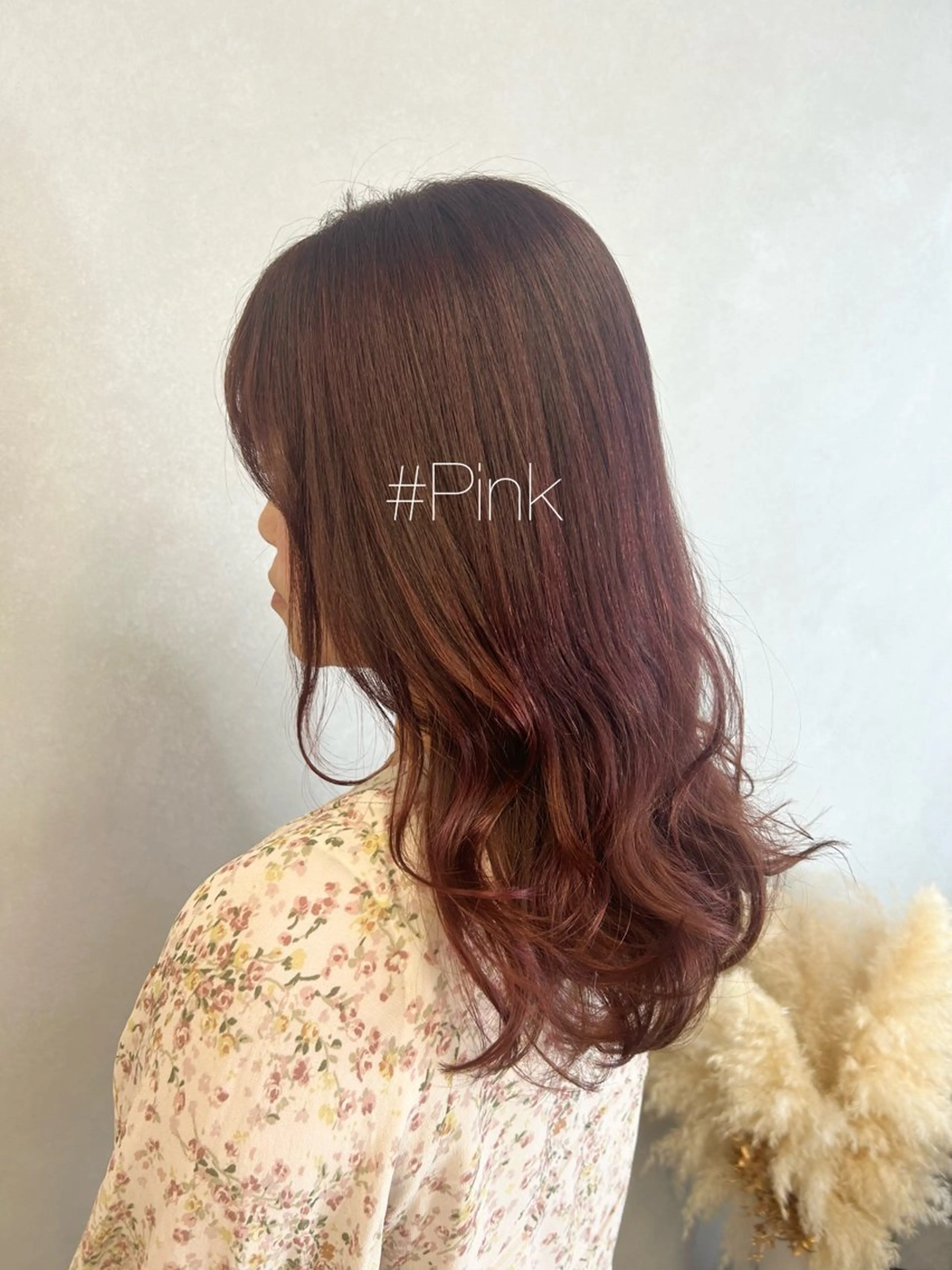 セミロング カラー ピンクカラー カット ヘアカラー 暖色･似合わせカラー (廣石沙英🎀)のヘアスタイル