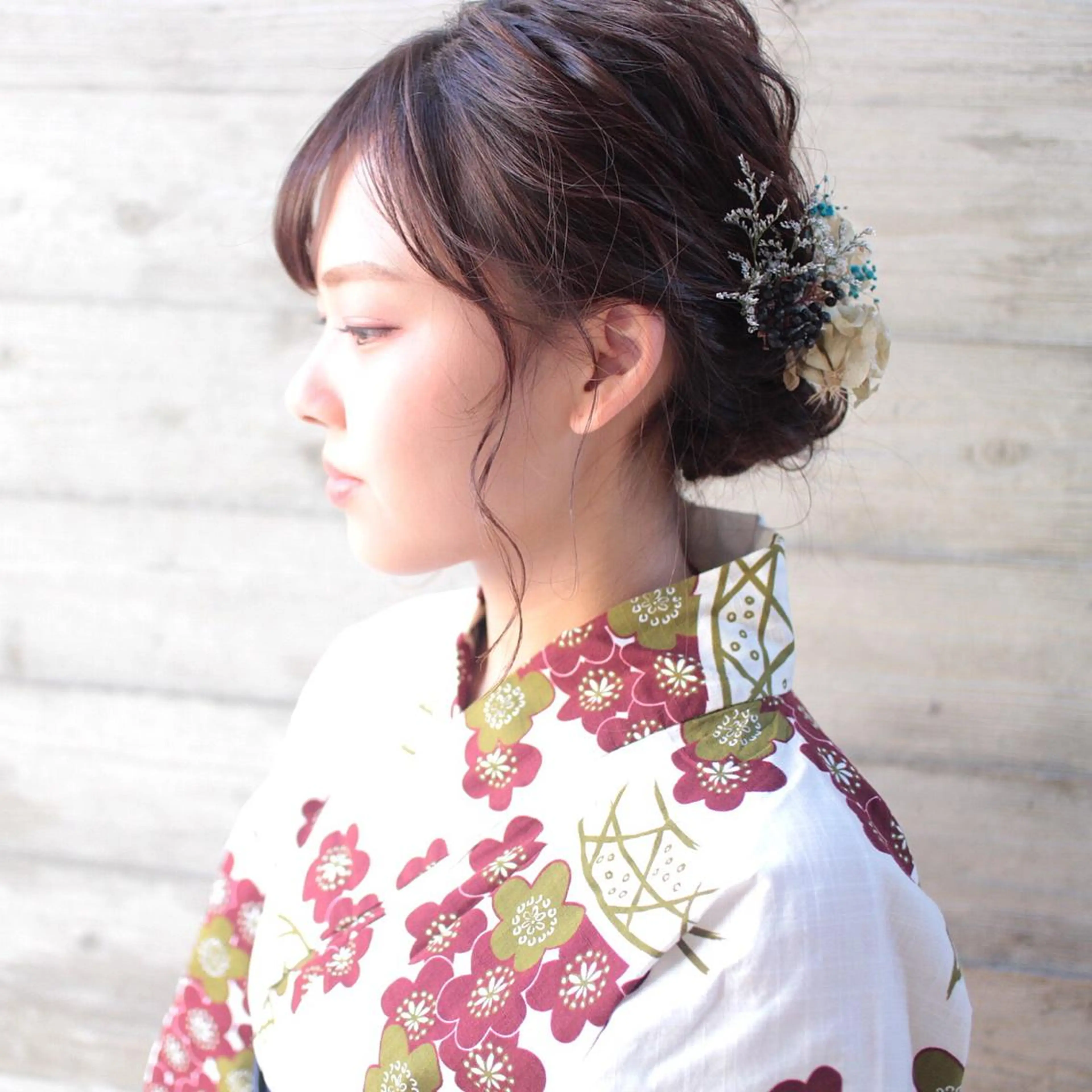 ヘアアレンジ Click所属・クニモトハルナ ボブ/柔らかカラーのヘアスタイル