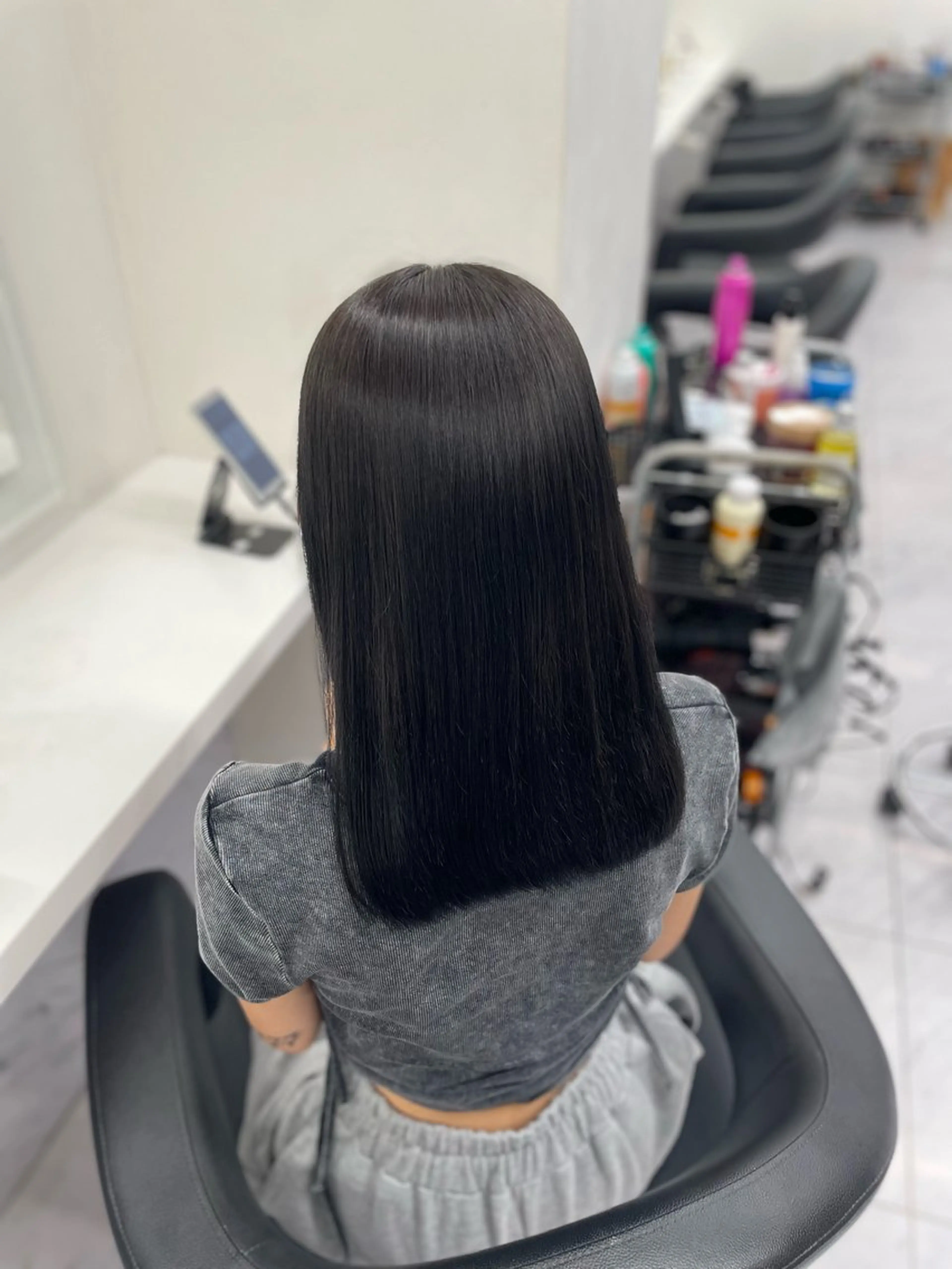 セミロング カラー 🎀暖色/ラベンダー /paru🤍のヘアスタイル