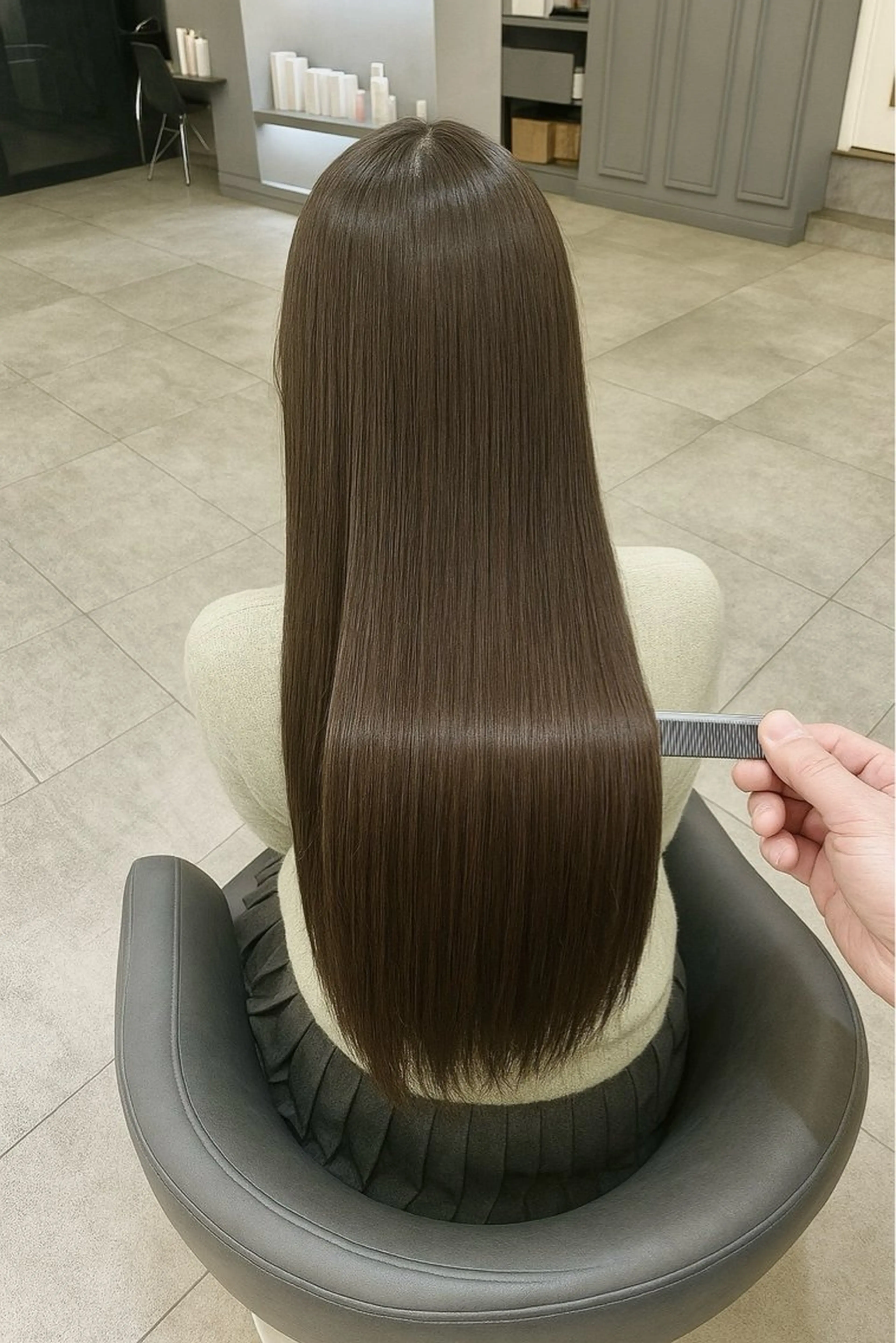 ロング 髪質改善 Noe心斎橋店のヘアスタイル