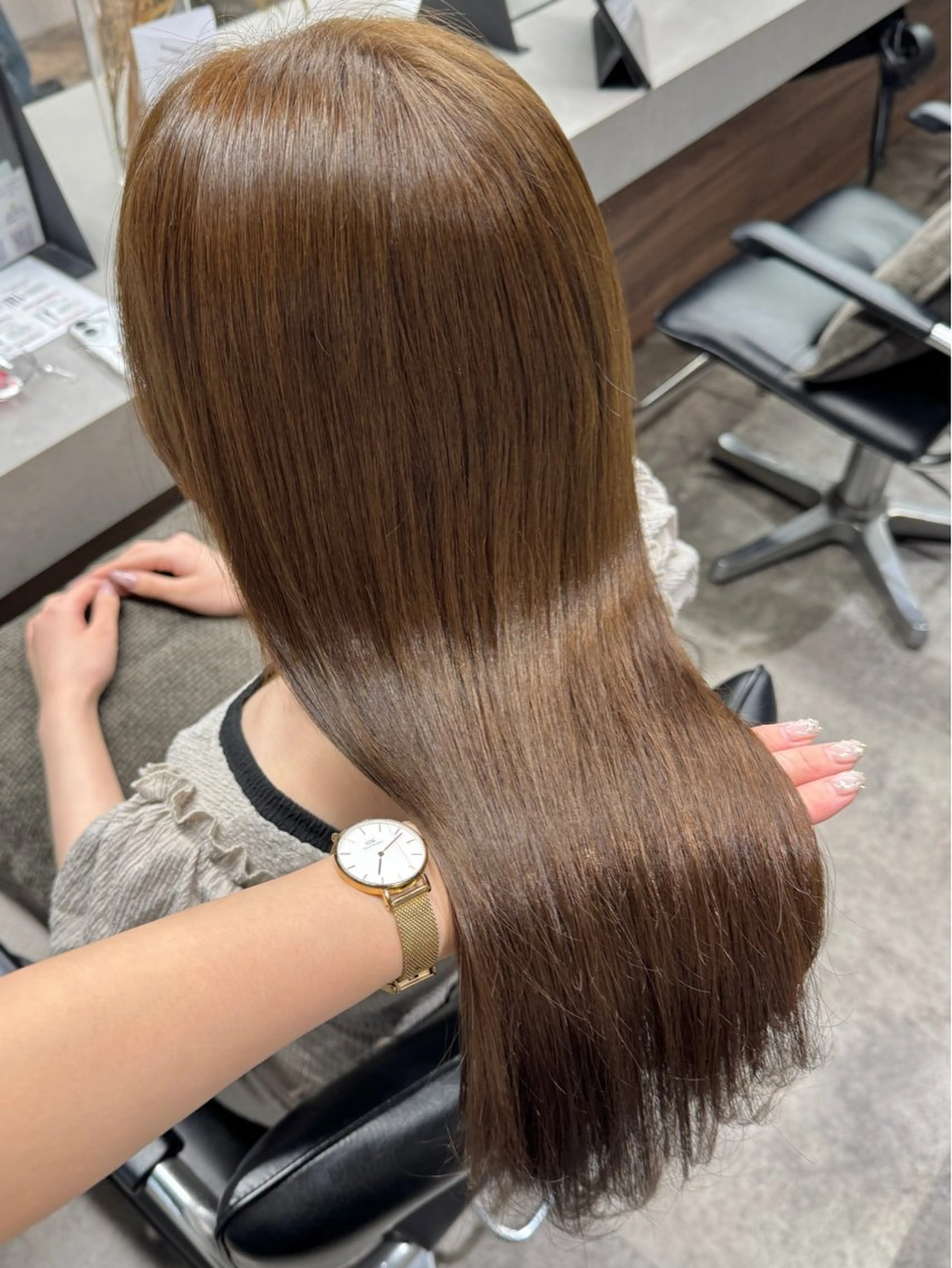 ロング カット ヘアカラー トリートメント 髪質改善/艶髪 MINAMIのヘアスタイル