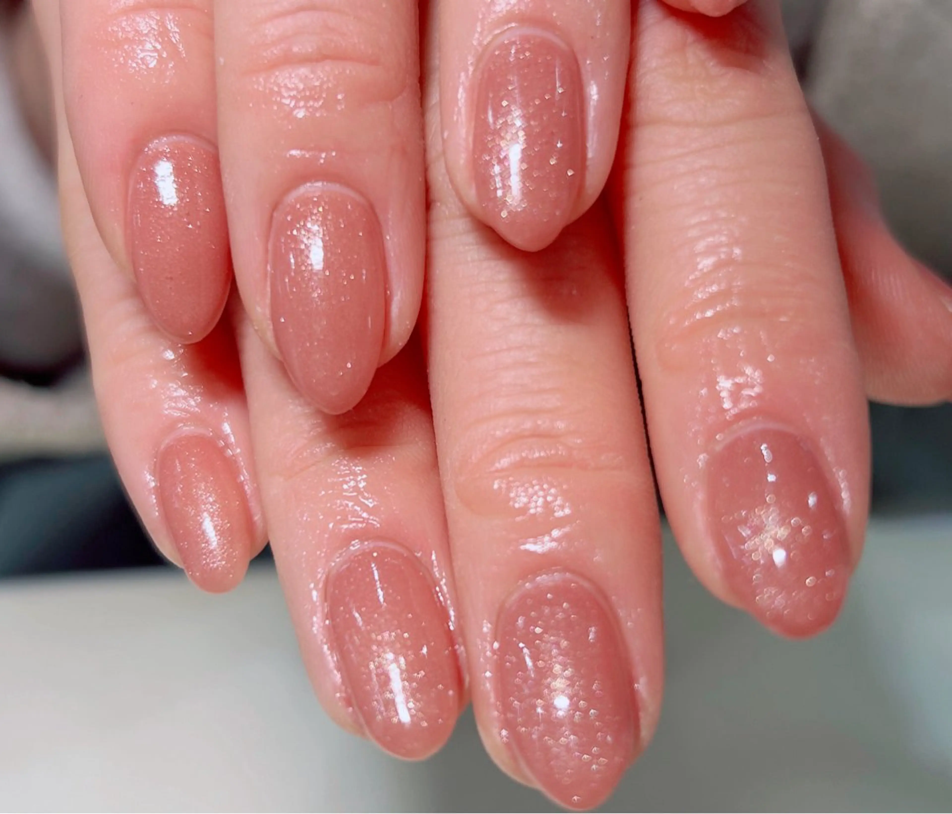 ネイル ワンカラーネイル フットネイル Rairia nail所属・Rairianail 室橋舞のネイルデザイン