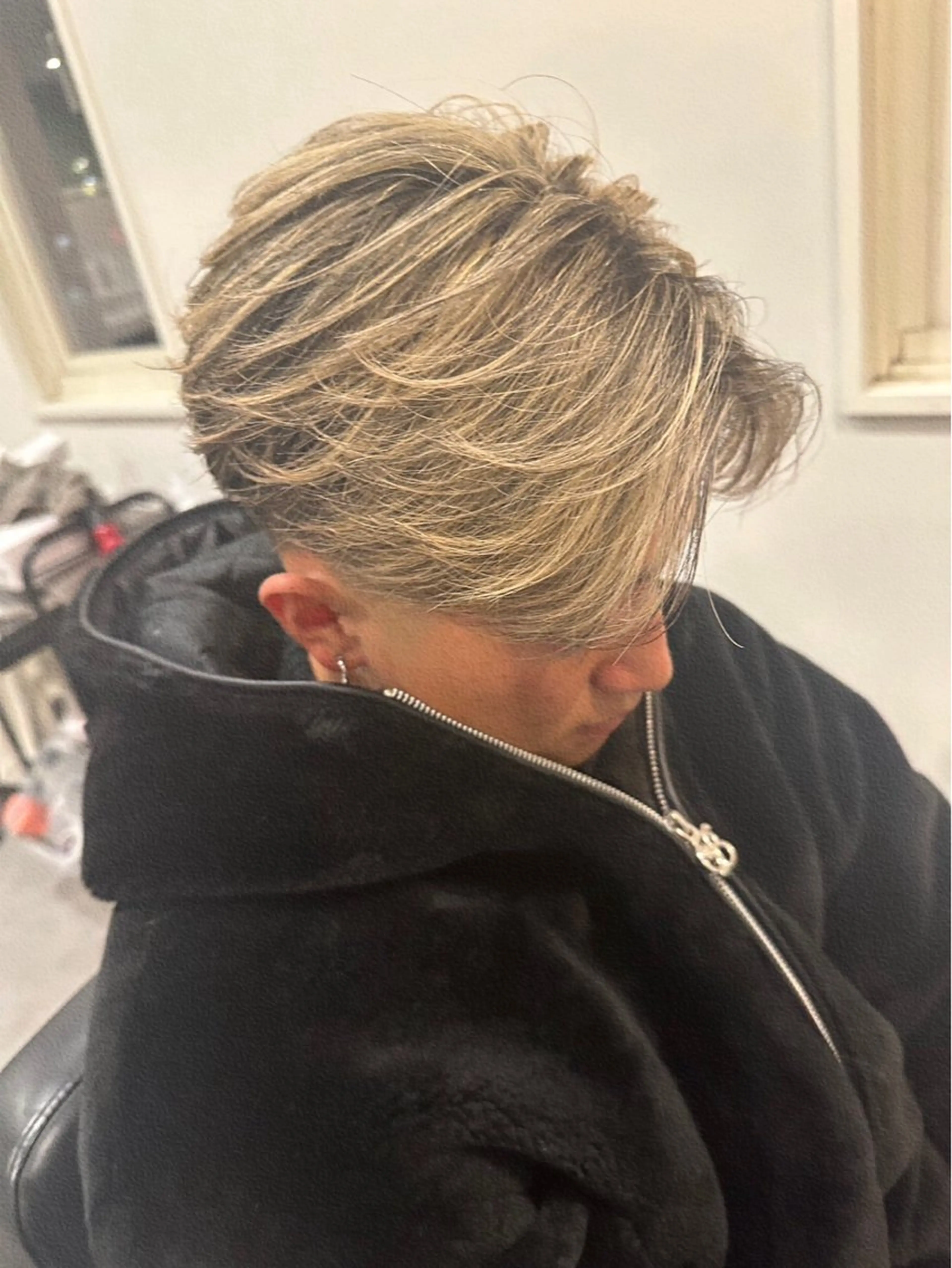 ミディアム カラー メンズ カット ヘアカラー トリートメント Joule 大分メンズのヘアスタイル