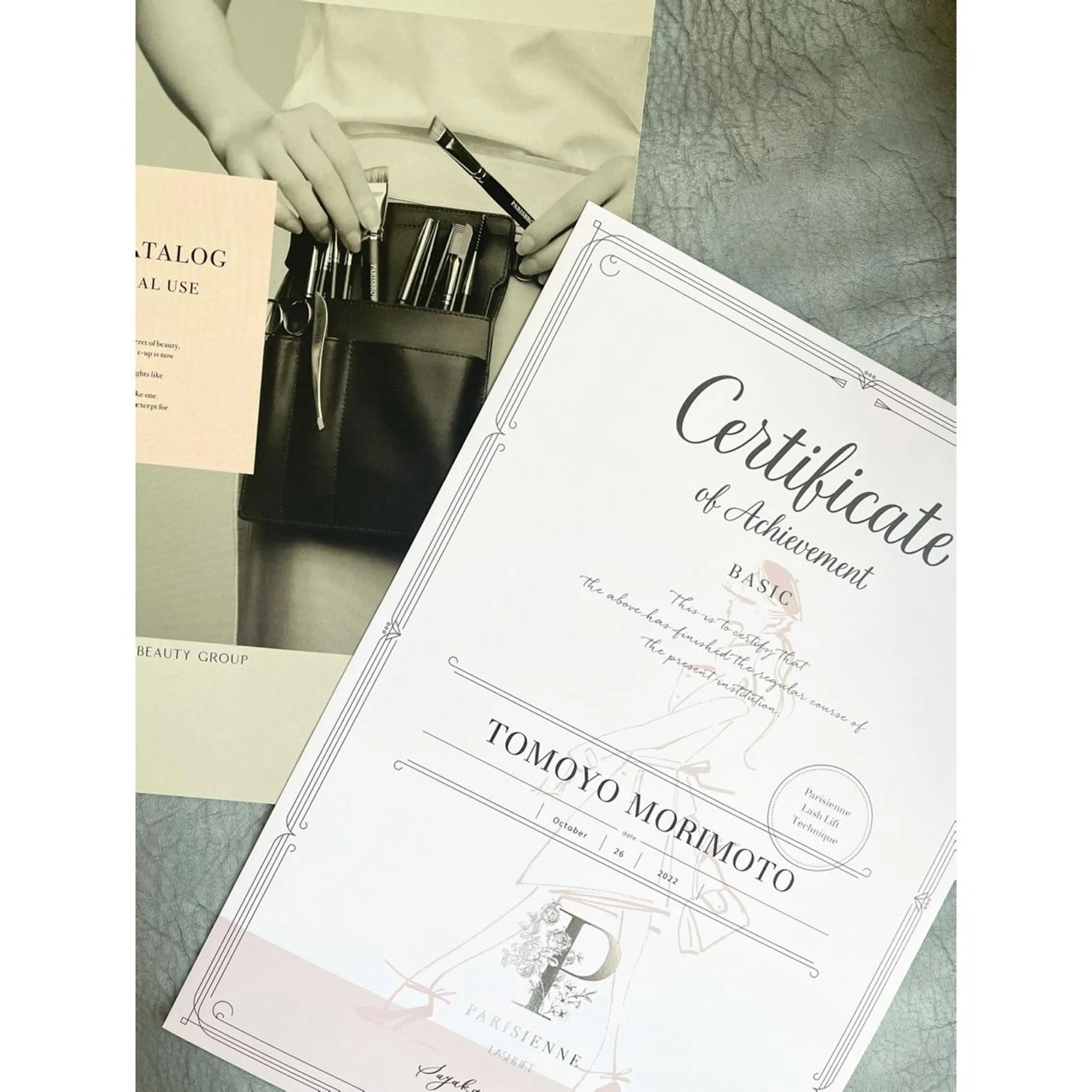 マツエク・マツパ パリジェンヌラッシュリフト wazuki beauté所属・森本 知代のマツエク・マツパデザイン