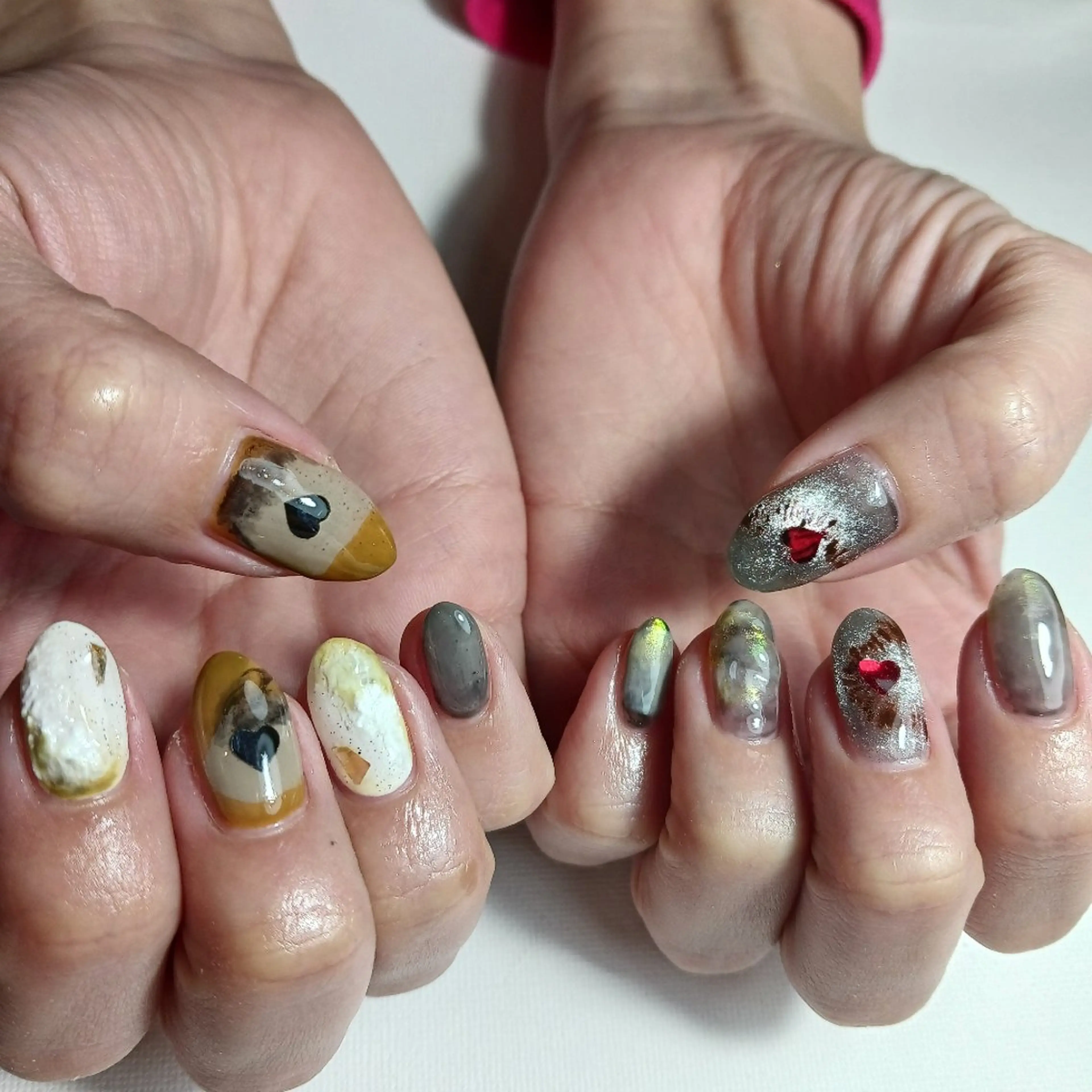 ネイル ジェルネイル 持ち込み ニュアンスネイル ショートネイル owlnail /持込みデザイン専門のネイルデザイン