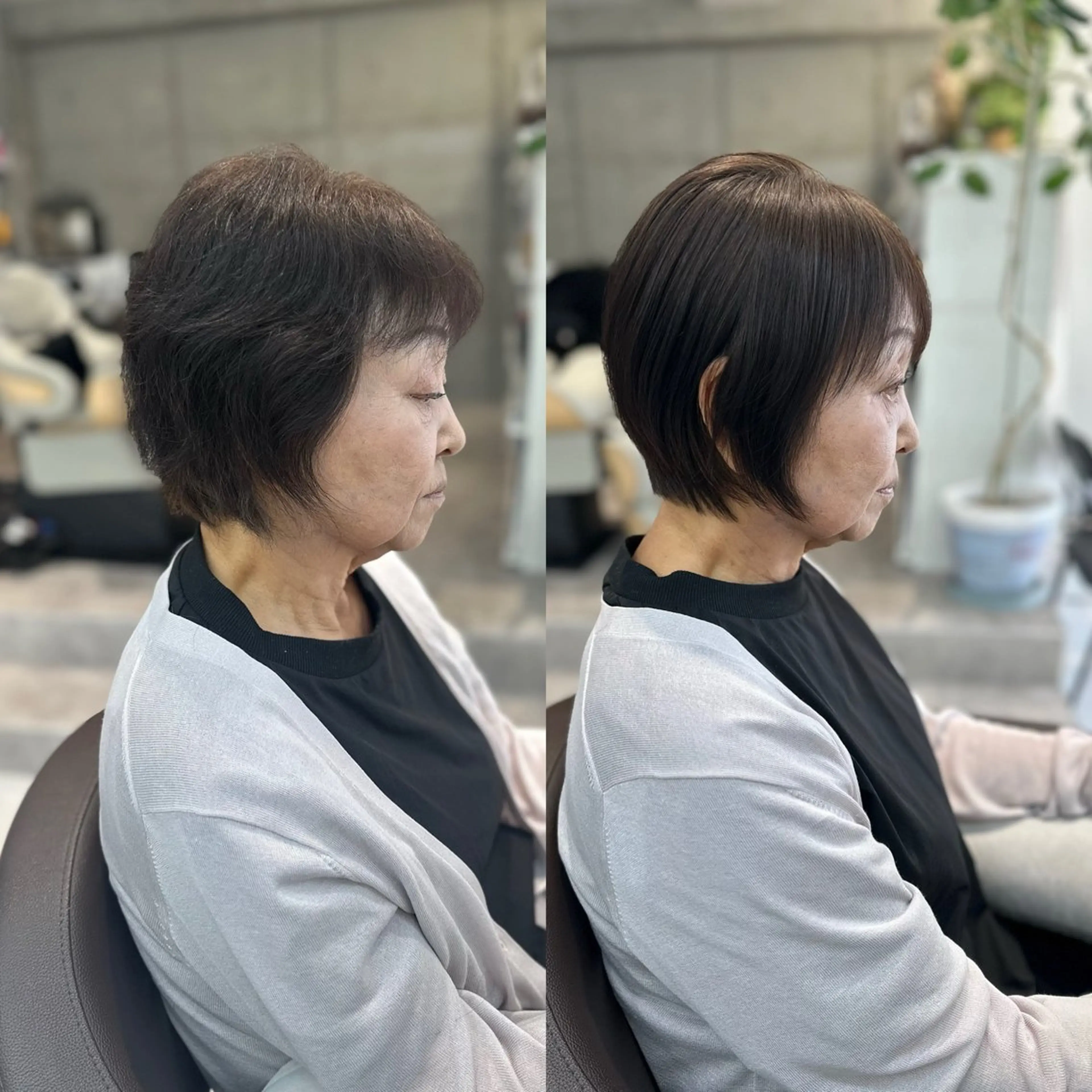 ショート 山崎結菜 🫧透明感カラーのヘアスタイル