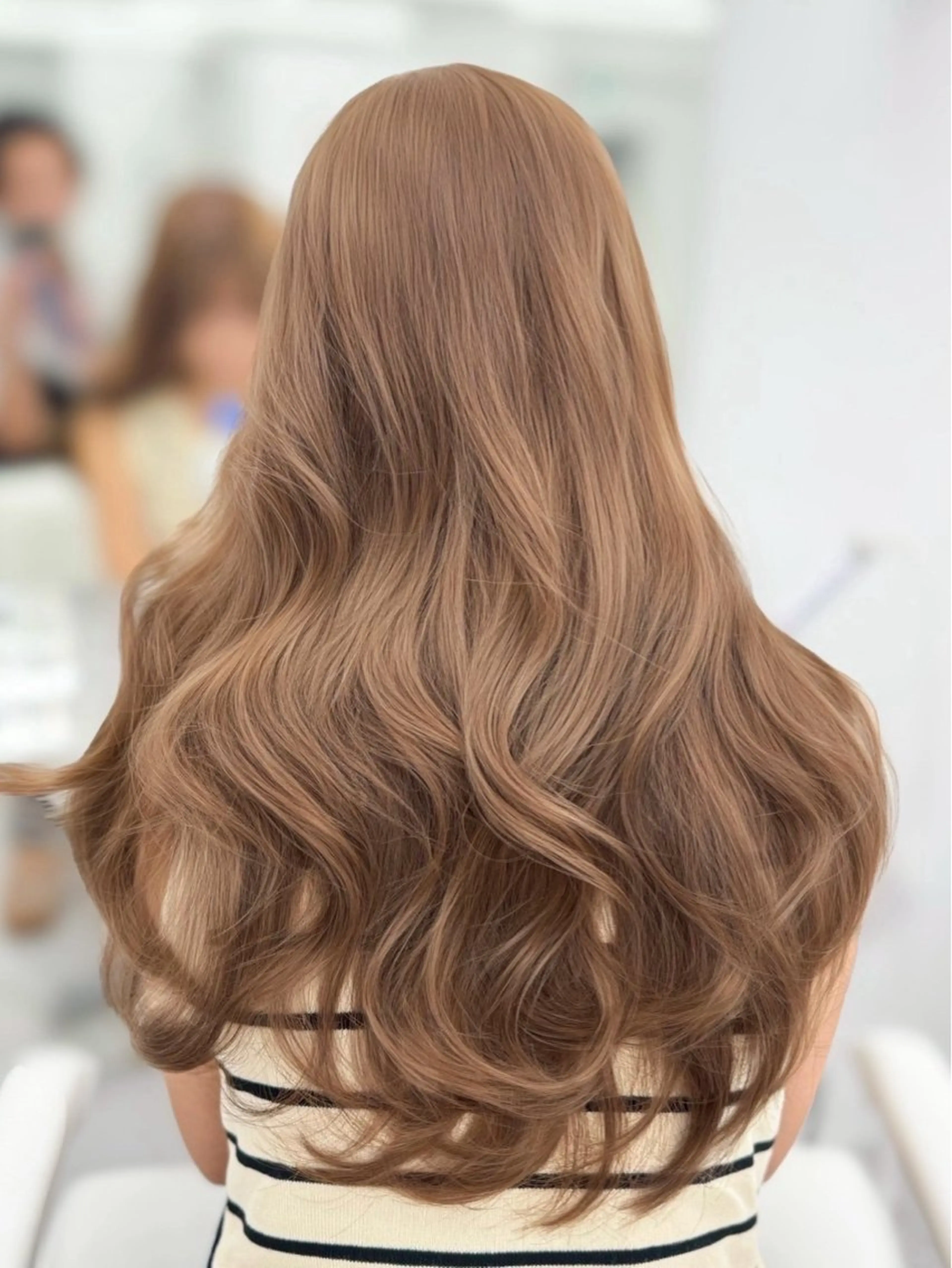 ロング カラー 透明感カラー 顔まわりレイヤー 顔周りカット ハッシュカット 髪質改善 柴田 颯のヘアスタイル