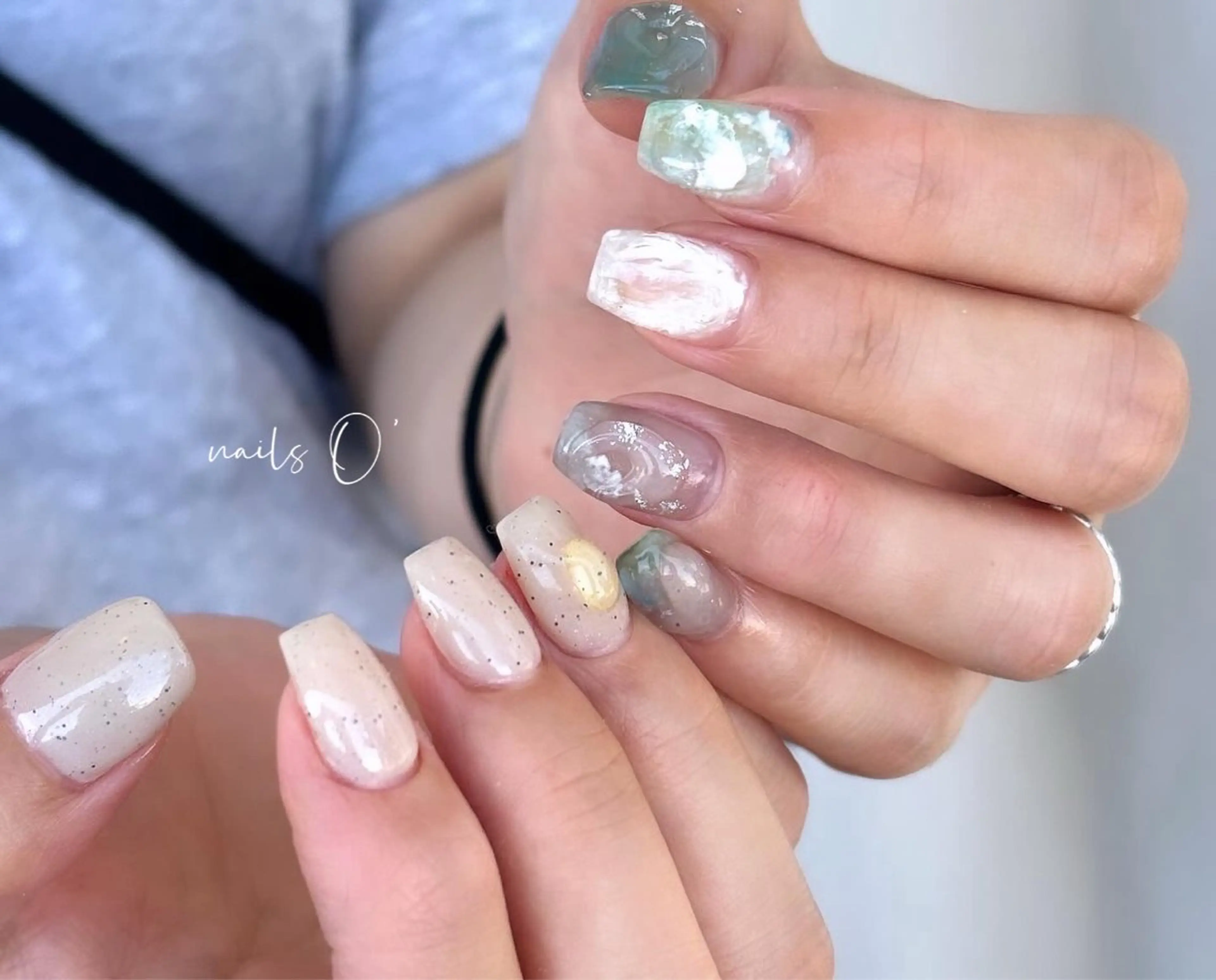 ネイル 大人可愛いネイル🎗 Hinaのネイルデザイン