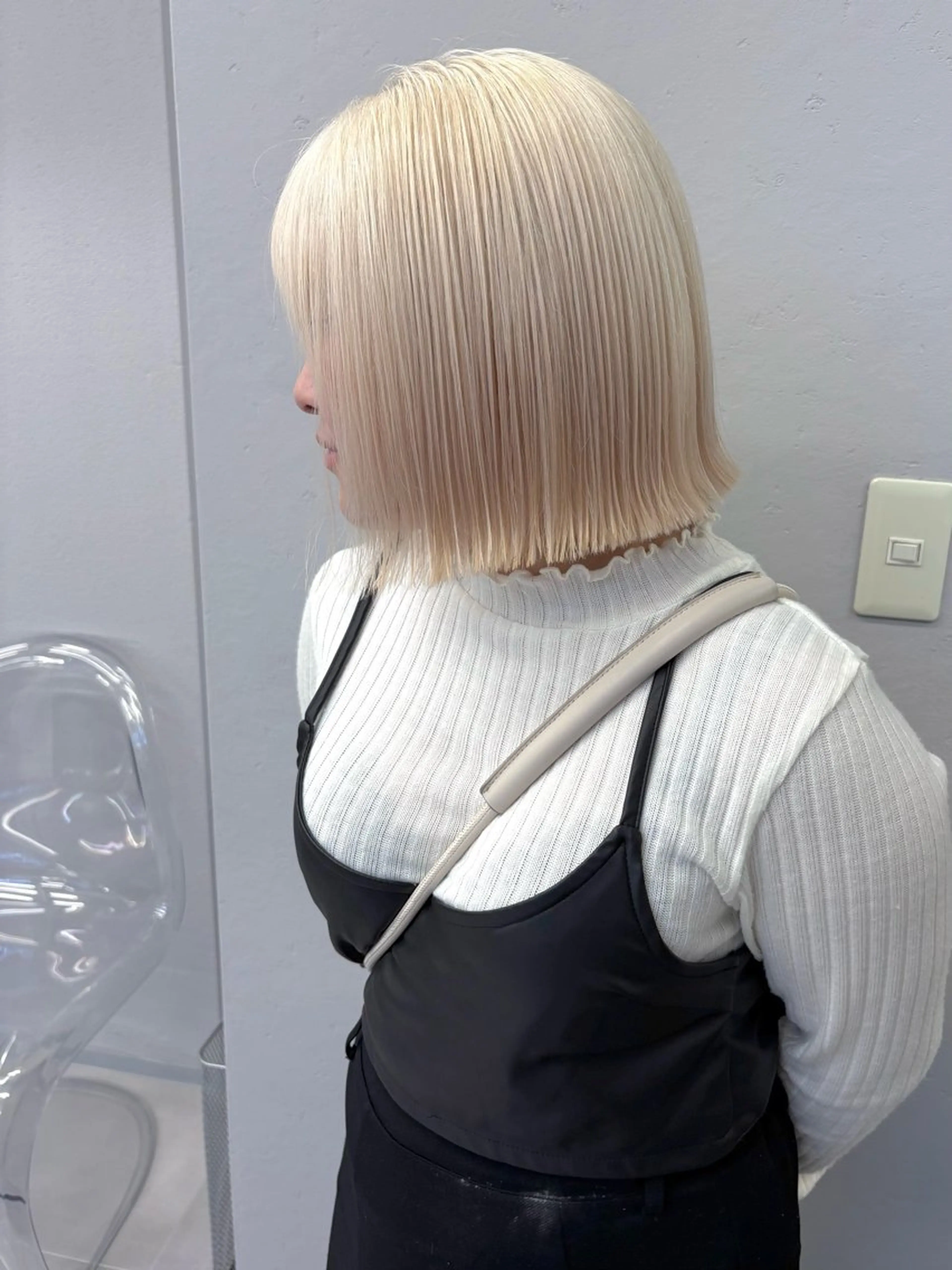 ショート ヘアカラー ukyo/透明感 カラー/ハイライトのヘアスタイル