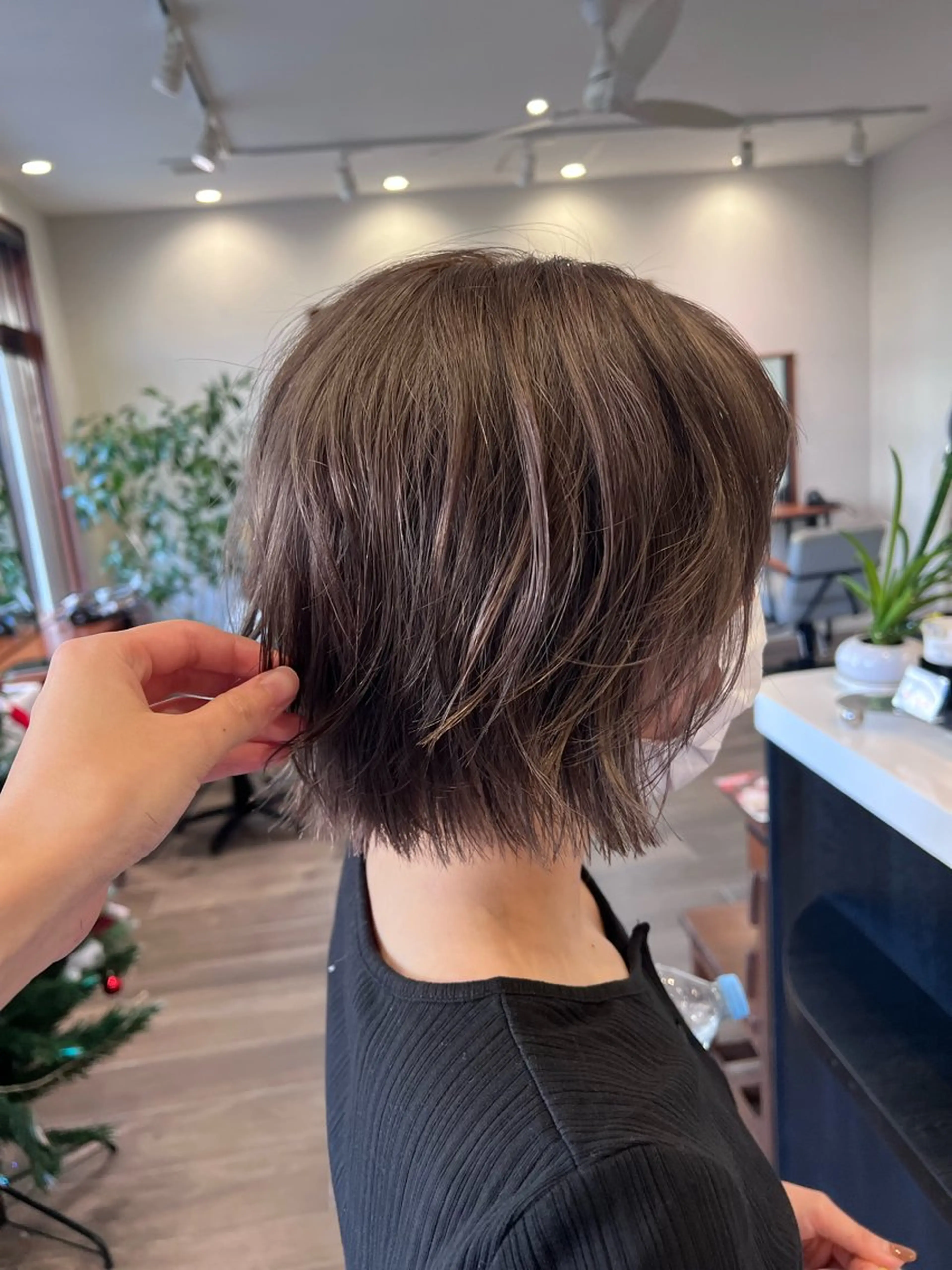 ショート ボブ 伸ばしかけ ショートヘア カット shampoo hair salon所属・🫧レイヤー/透明感 カラー/Ryukaのヘアスタイル