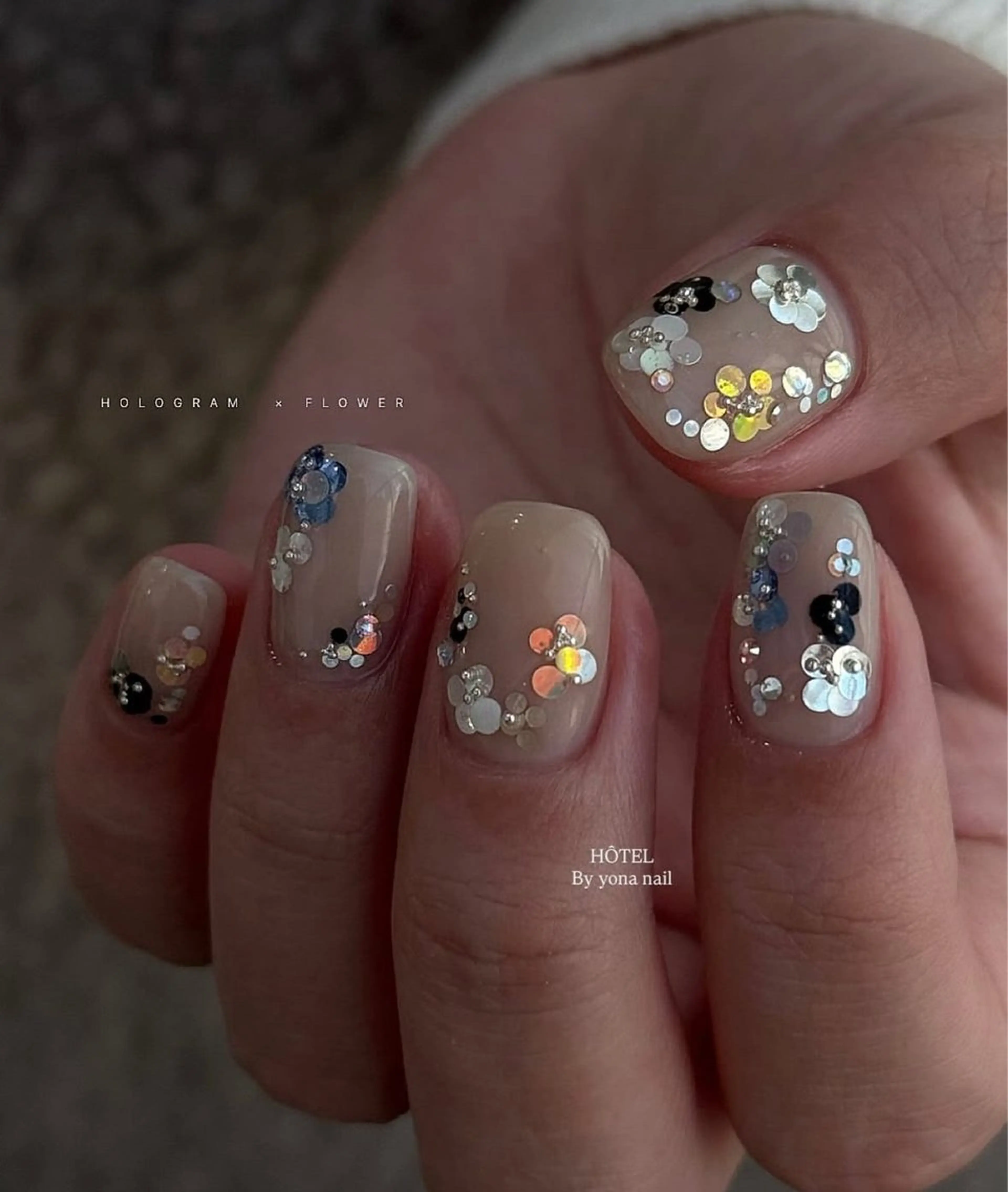 フラワーホロデザイン（オフなし）の写真