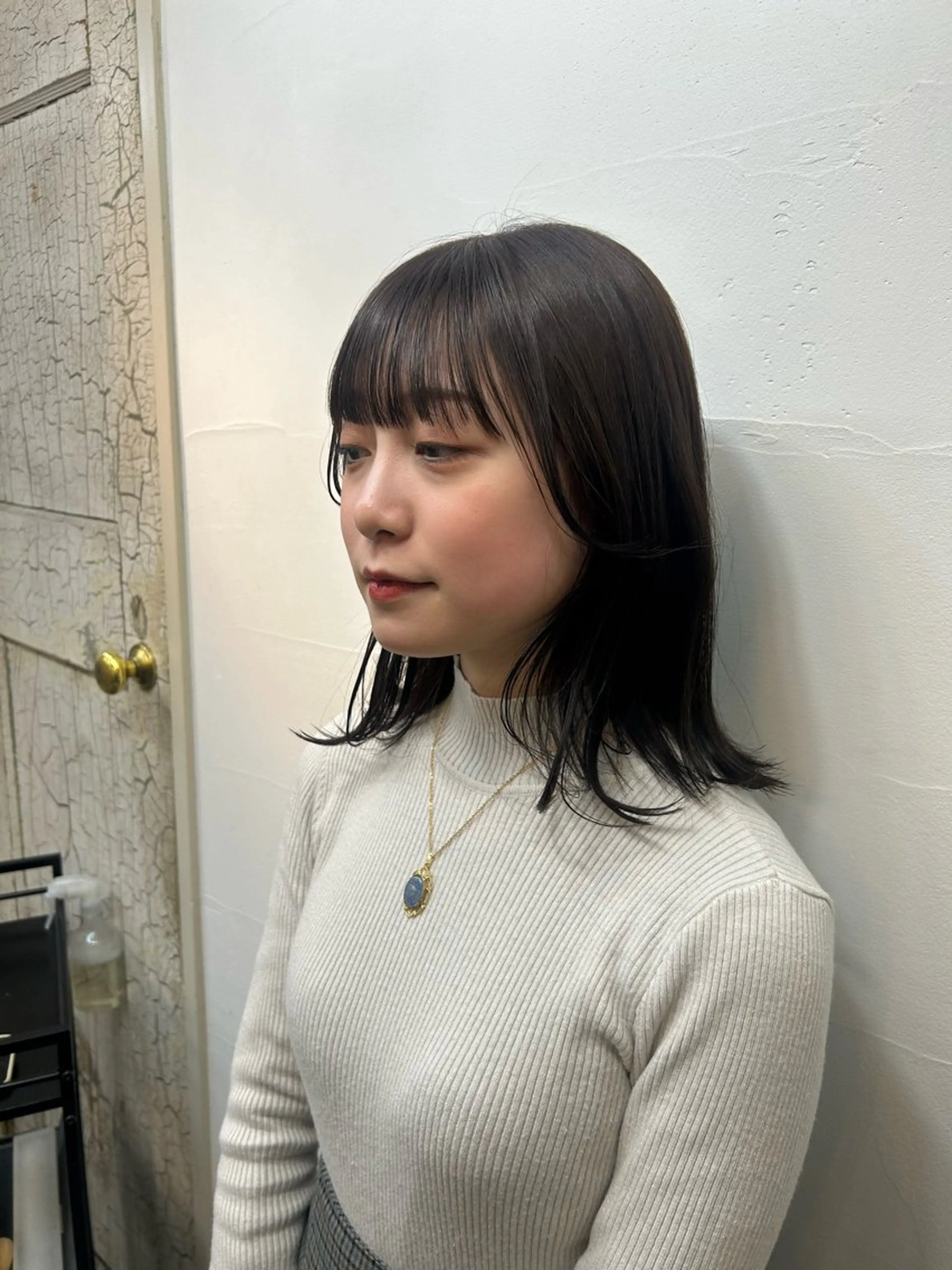 セミロング 顔周りカット 🌱メンズカット募集 中🌱ナノコのヘアスタイル