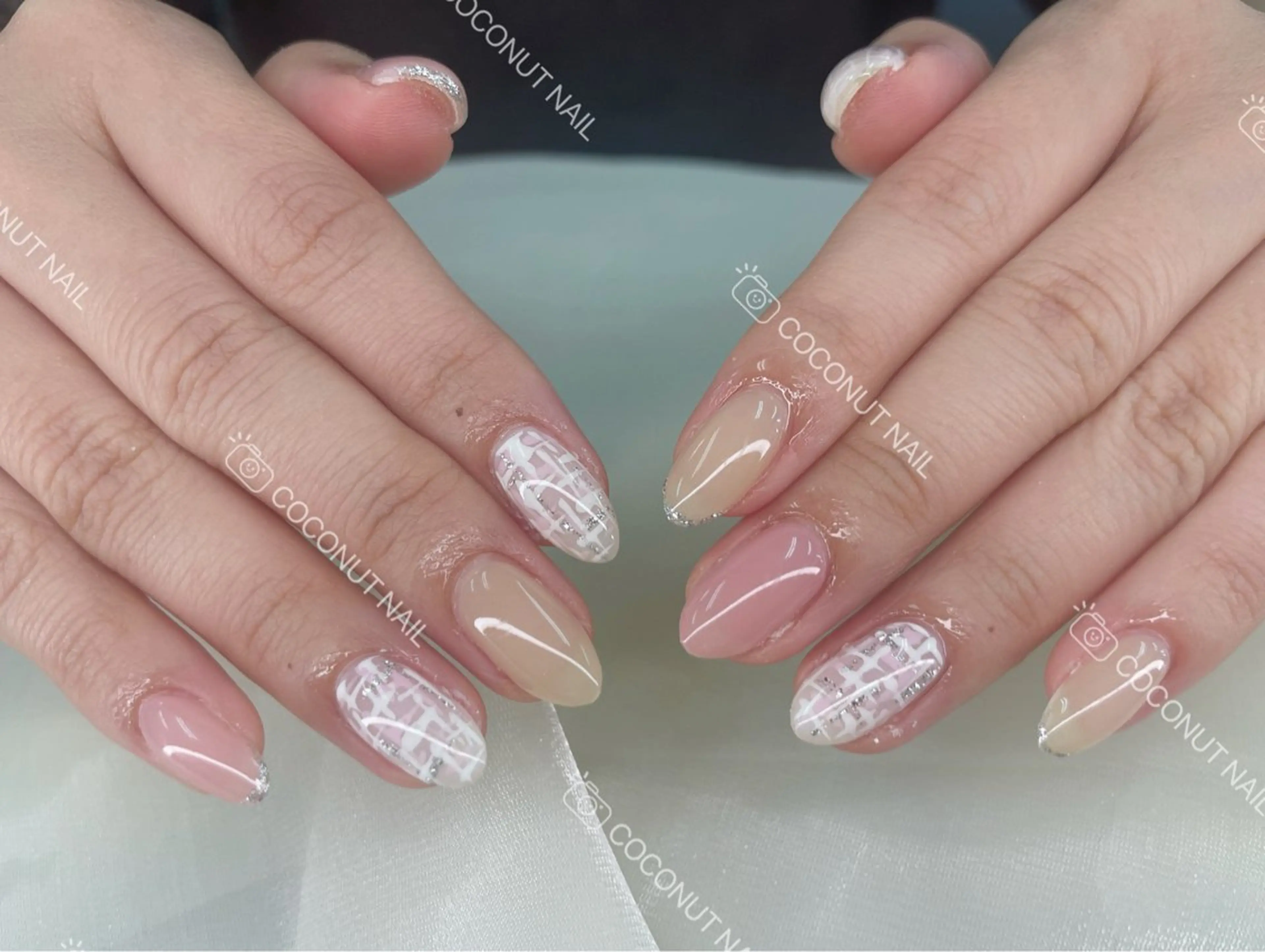 ネイル ハンドネイル 神田 ココナッツのネイルデザイン