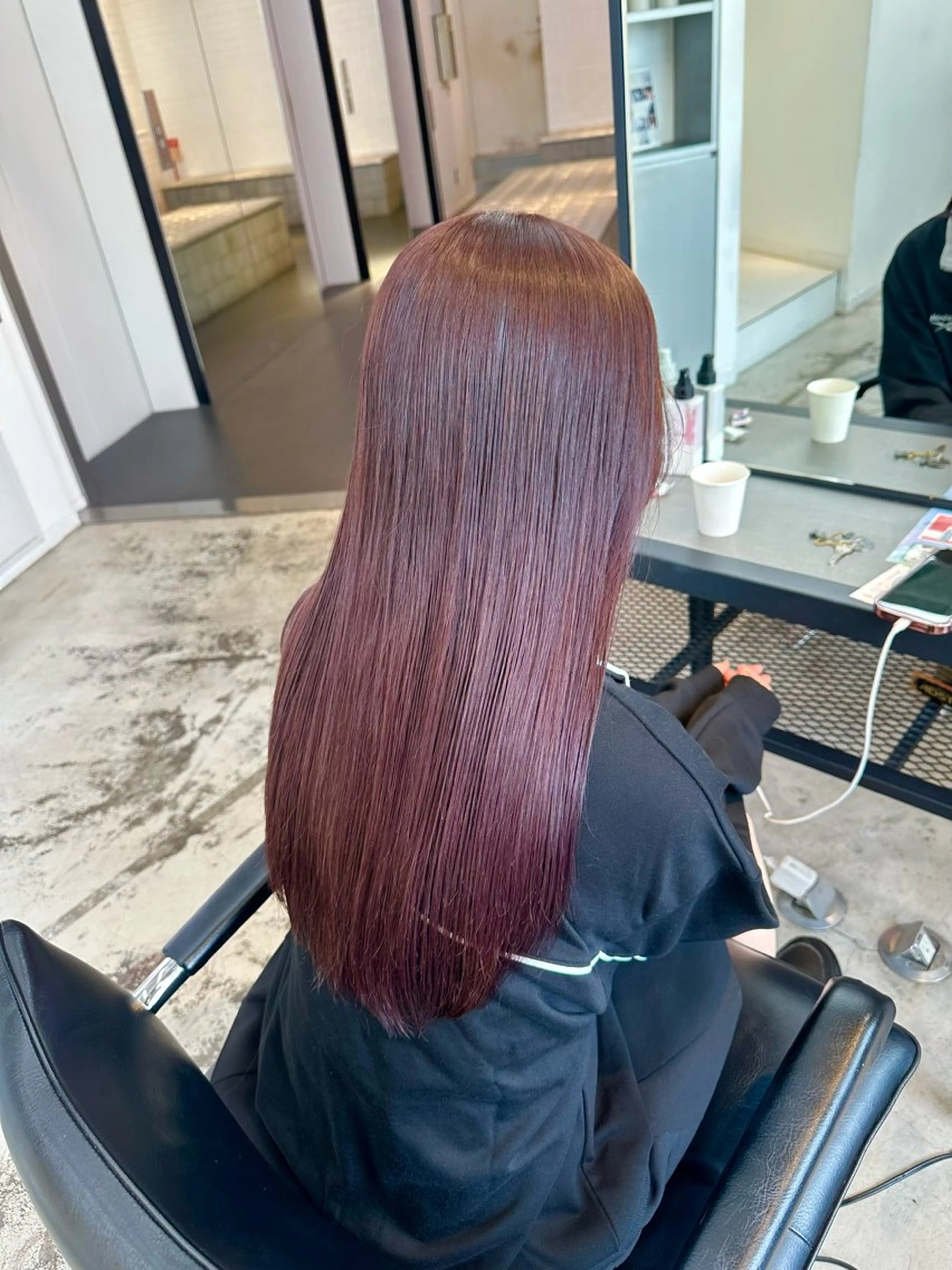 ロング カラー パーマ ヘアアレンジ ヘアカラー 暖色💖ツヤ髪💖 masae🌼のヘアスタイル