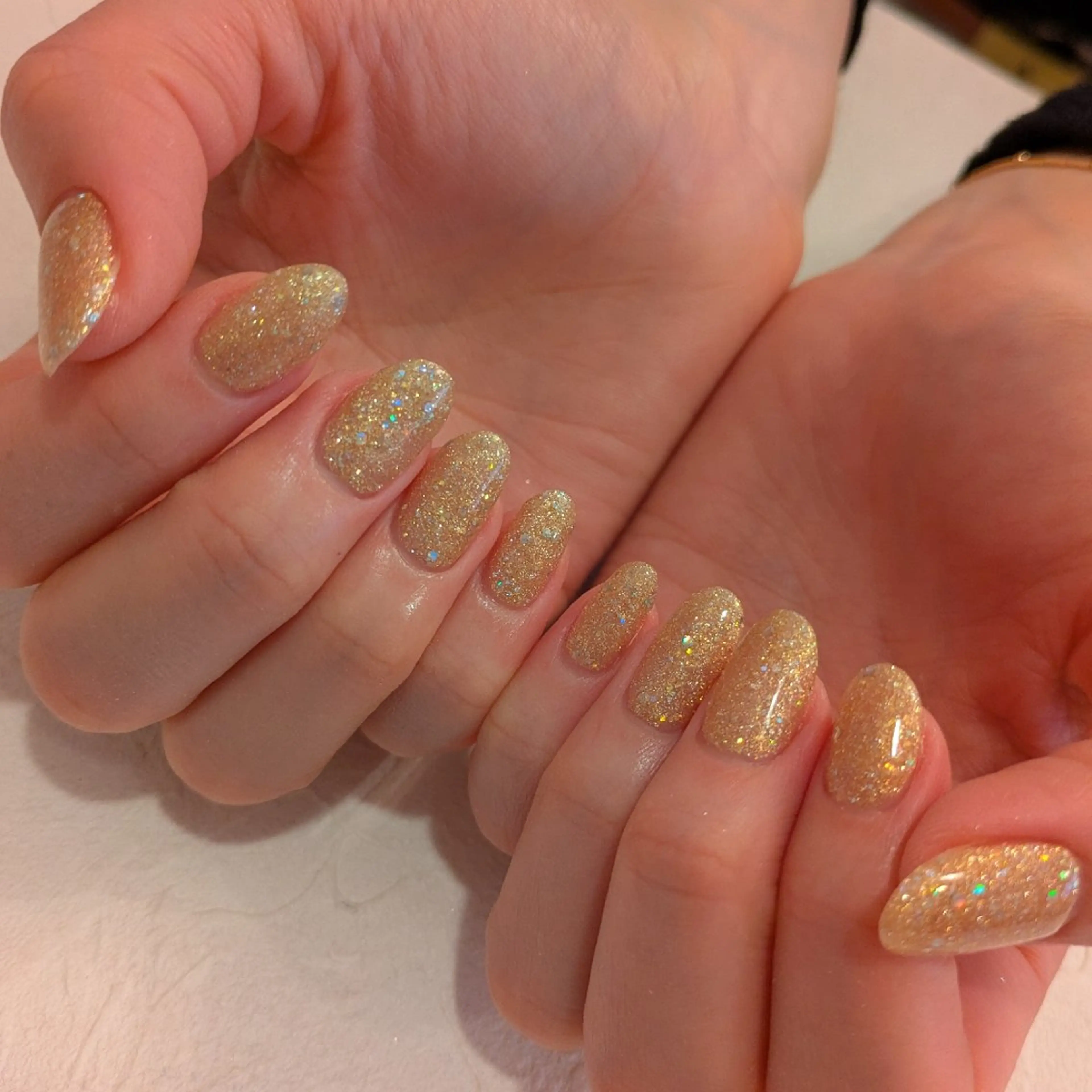 ネイル ラメ(グリッター) ジェヌインネイル 河内のネイルデザイン