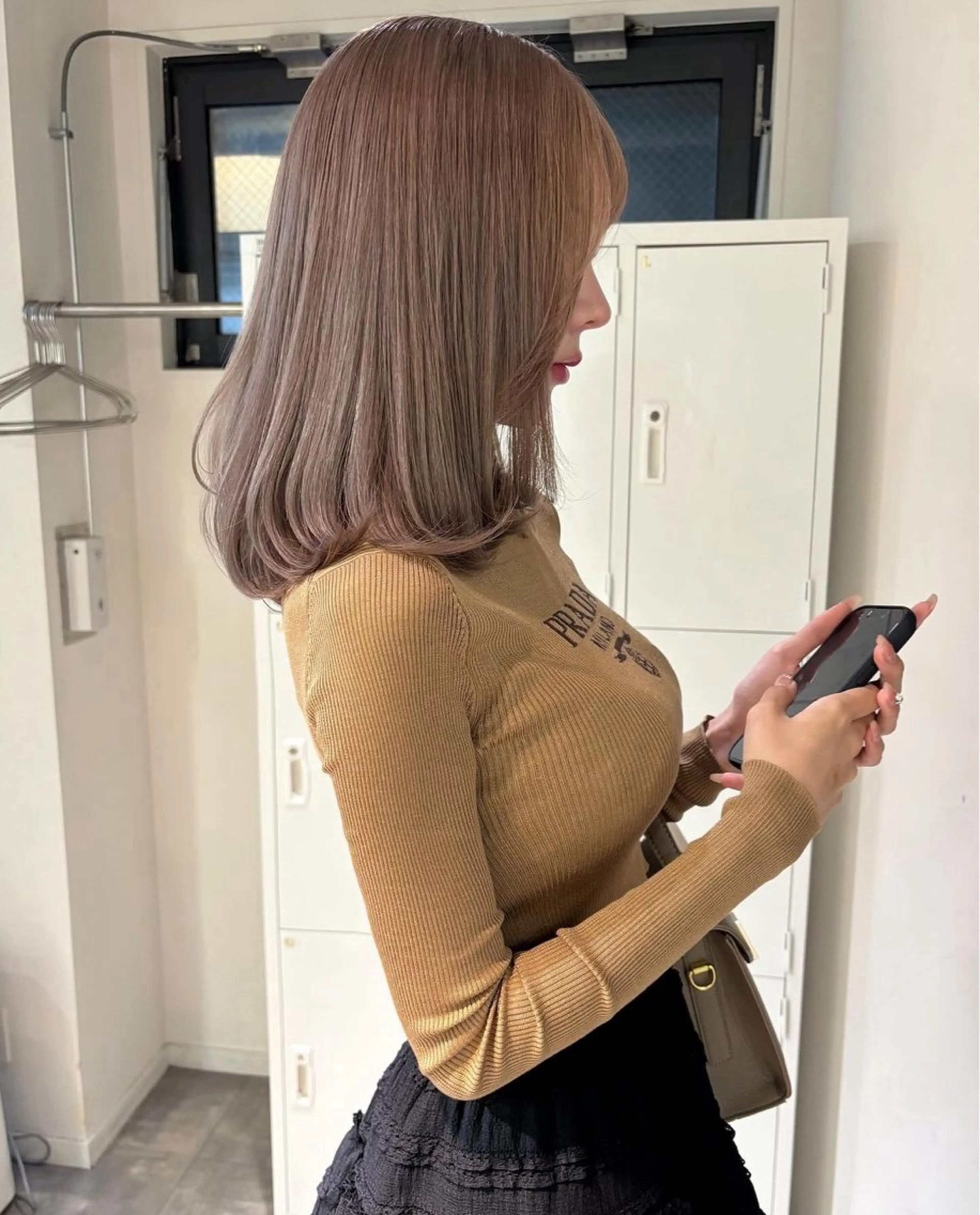 ミディアム LINDO TOKYO UMEDA所属・梅田無料カットモデル りんくのヘアスタイル