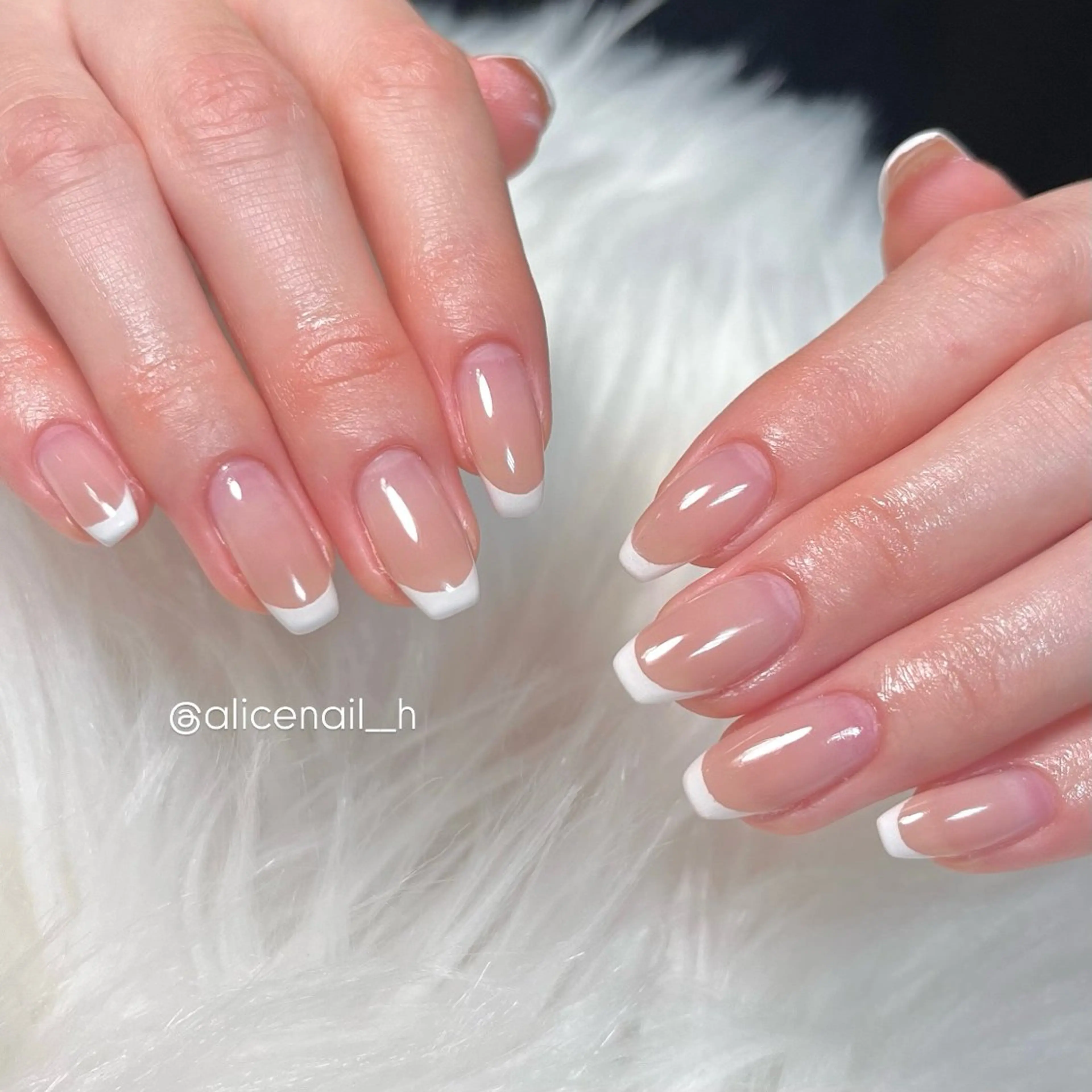 【 ✨Jrクーポン✨ 】HAND(オフなし)フレンチネイル🐏.∘の写真