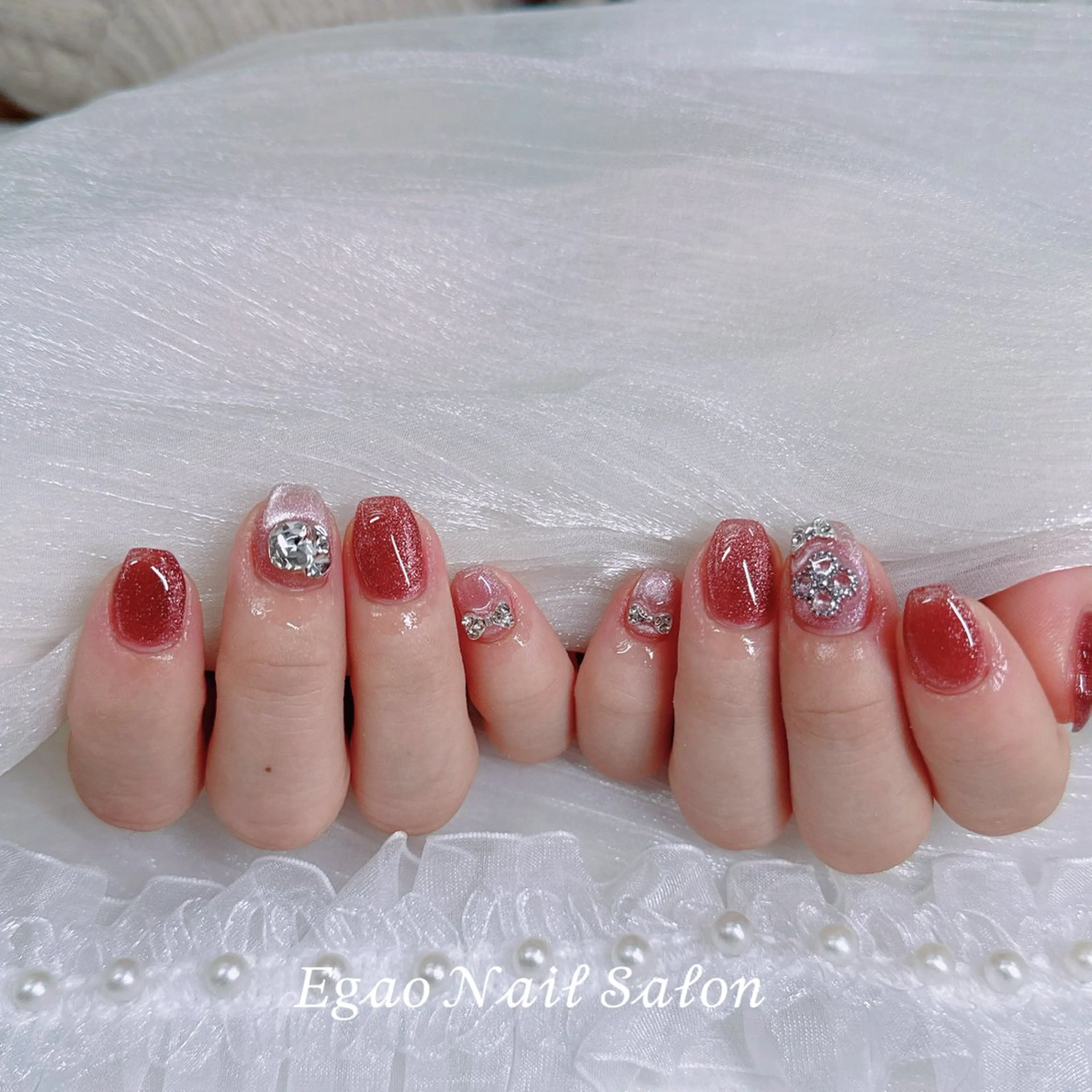 ネイル フットネイル ジェルネイル 韓国ネイル マグネットネイル メンズネイル ハンドネイル Egao Nail Salonのネイルデザイン