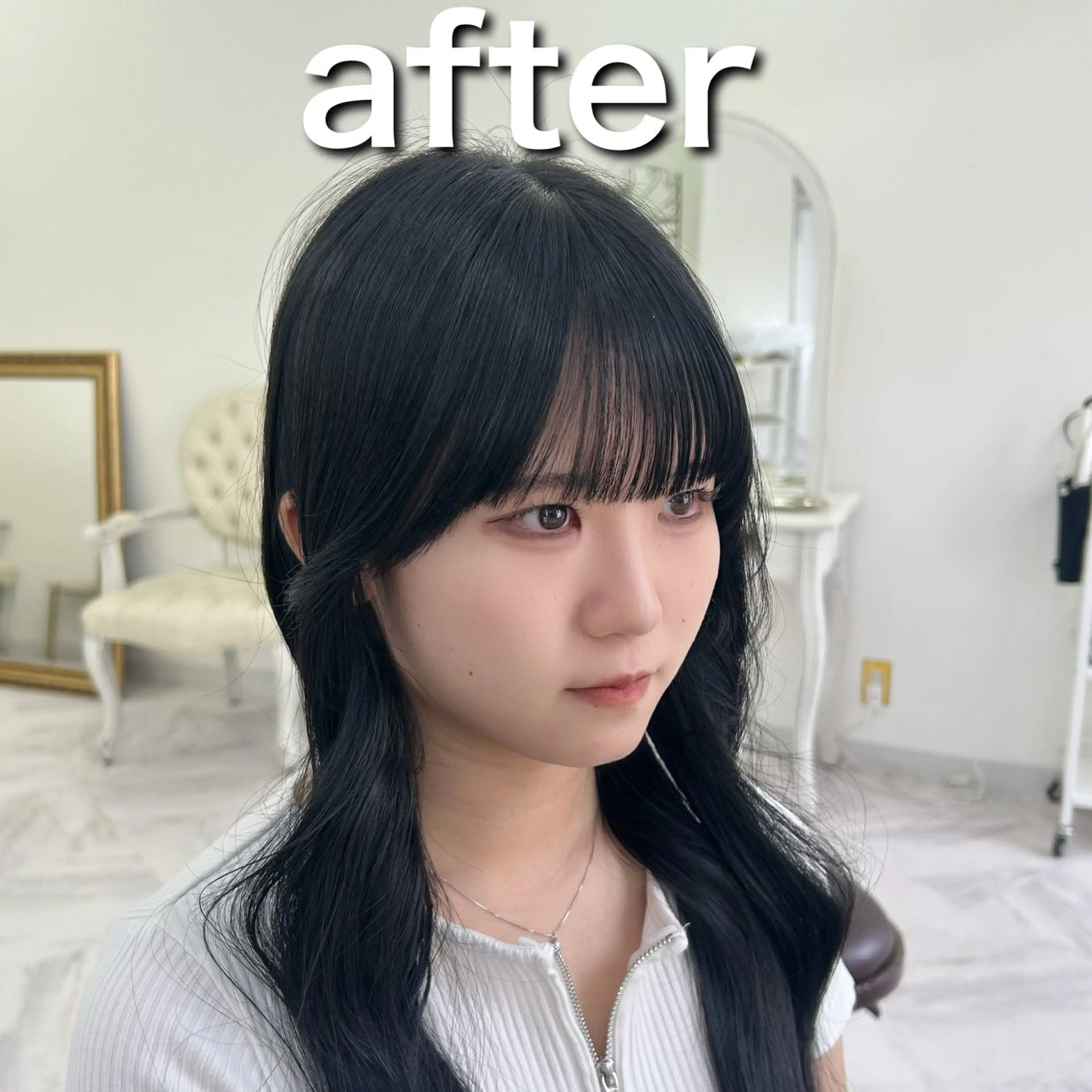 ロング カラー 🎀大竹美侑／顔まわ りカット／レイヤーのヘアスタイル