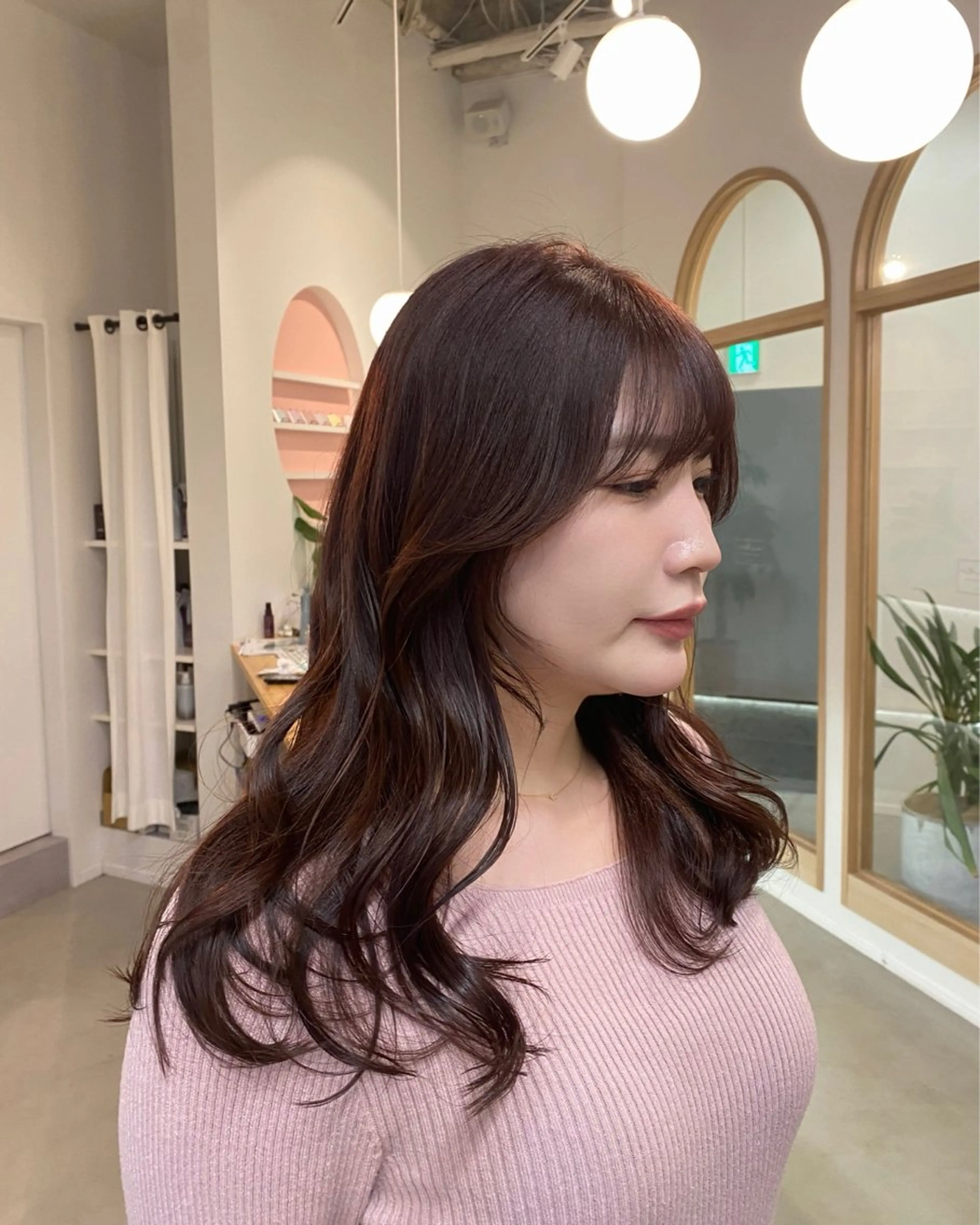 ロング カット ヘアカラー トリートメント sanae /透明感カラーのヘアスタイル