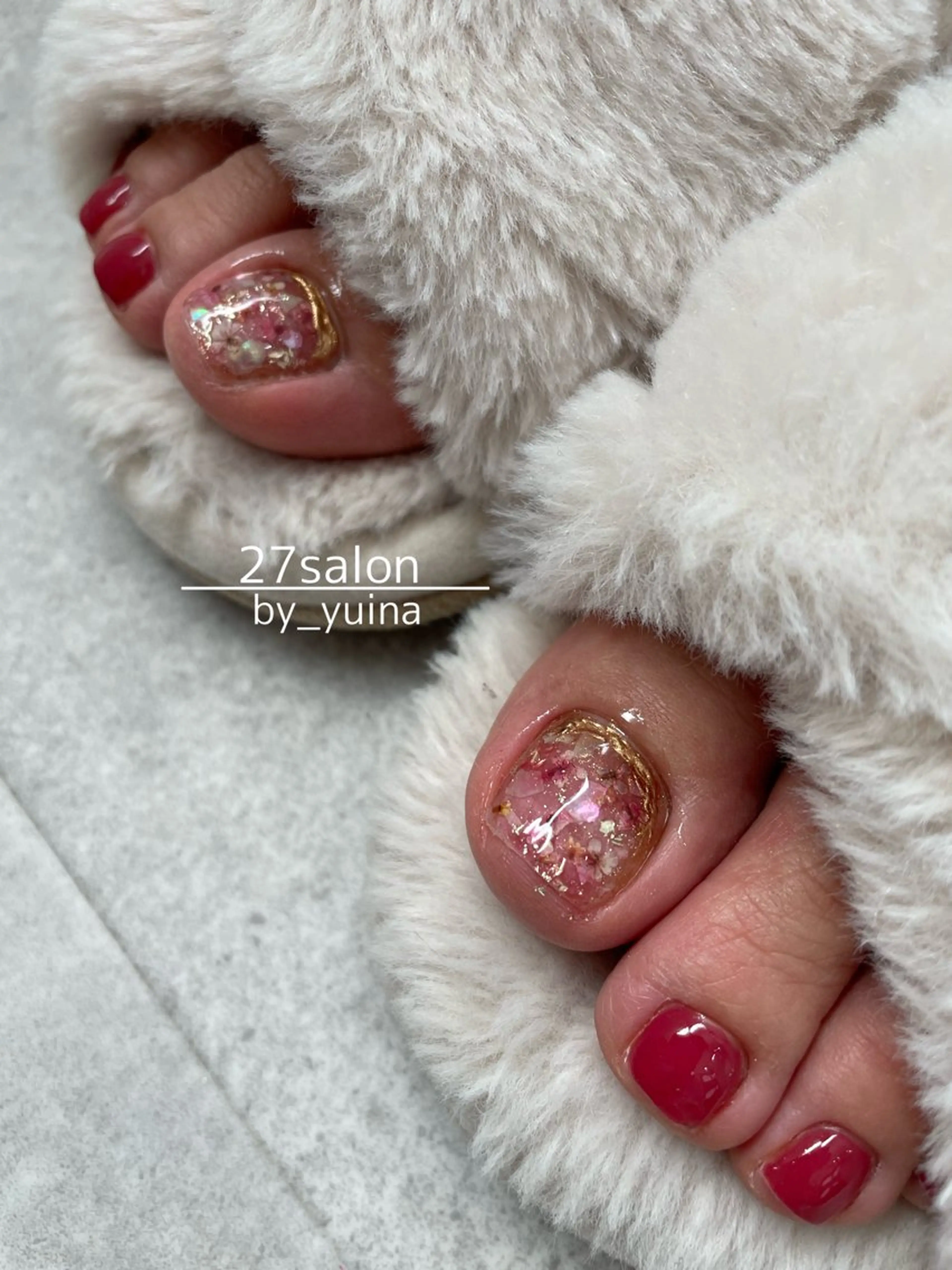 ネイル フットネイル フットネイル 27salon yuinaのネイルデザイン