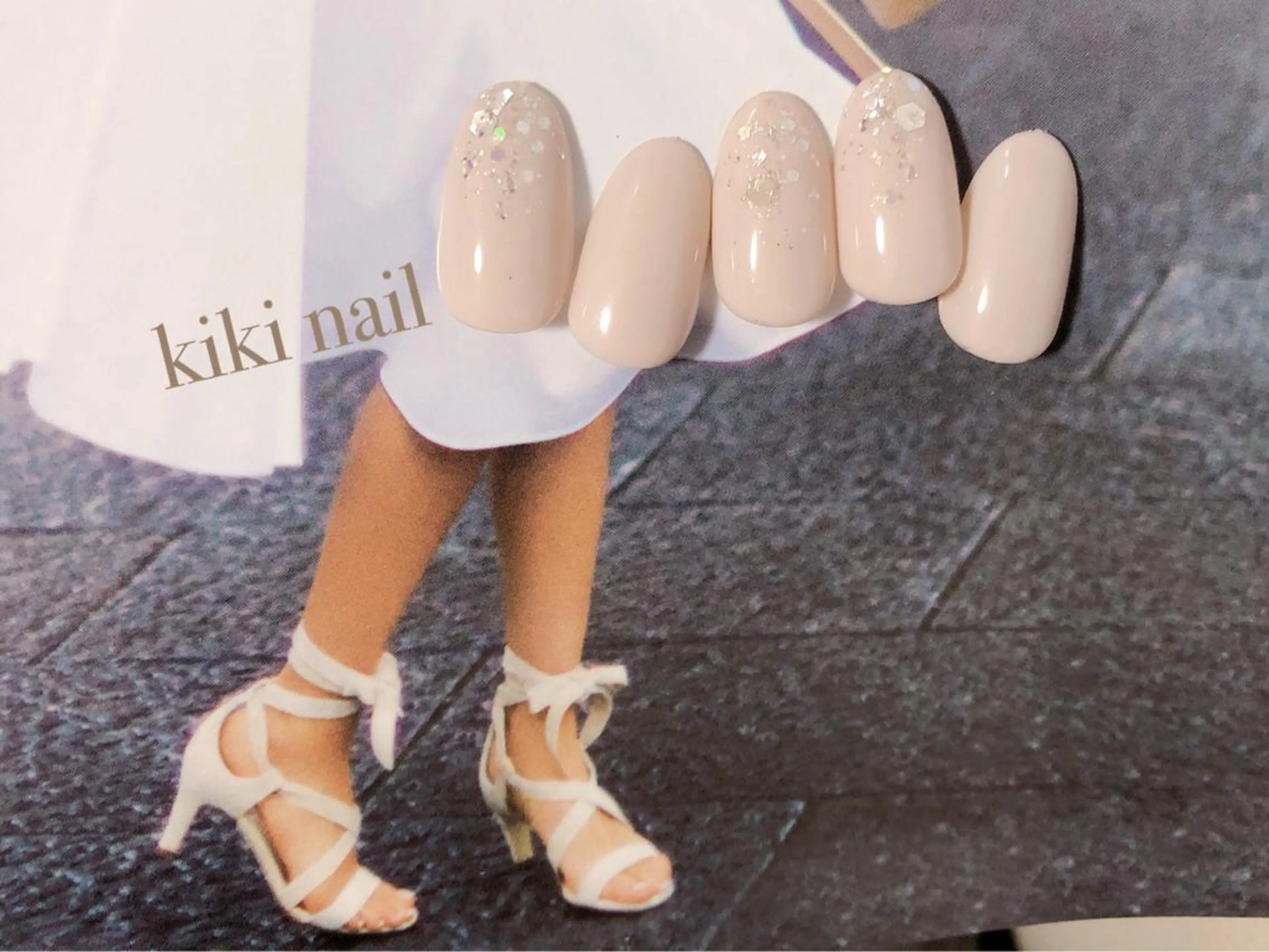 ネイル ラメ(グリッター) kiki nail 二子玉川のネイルデザイン