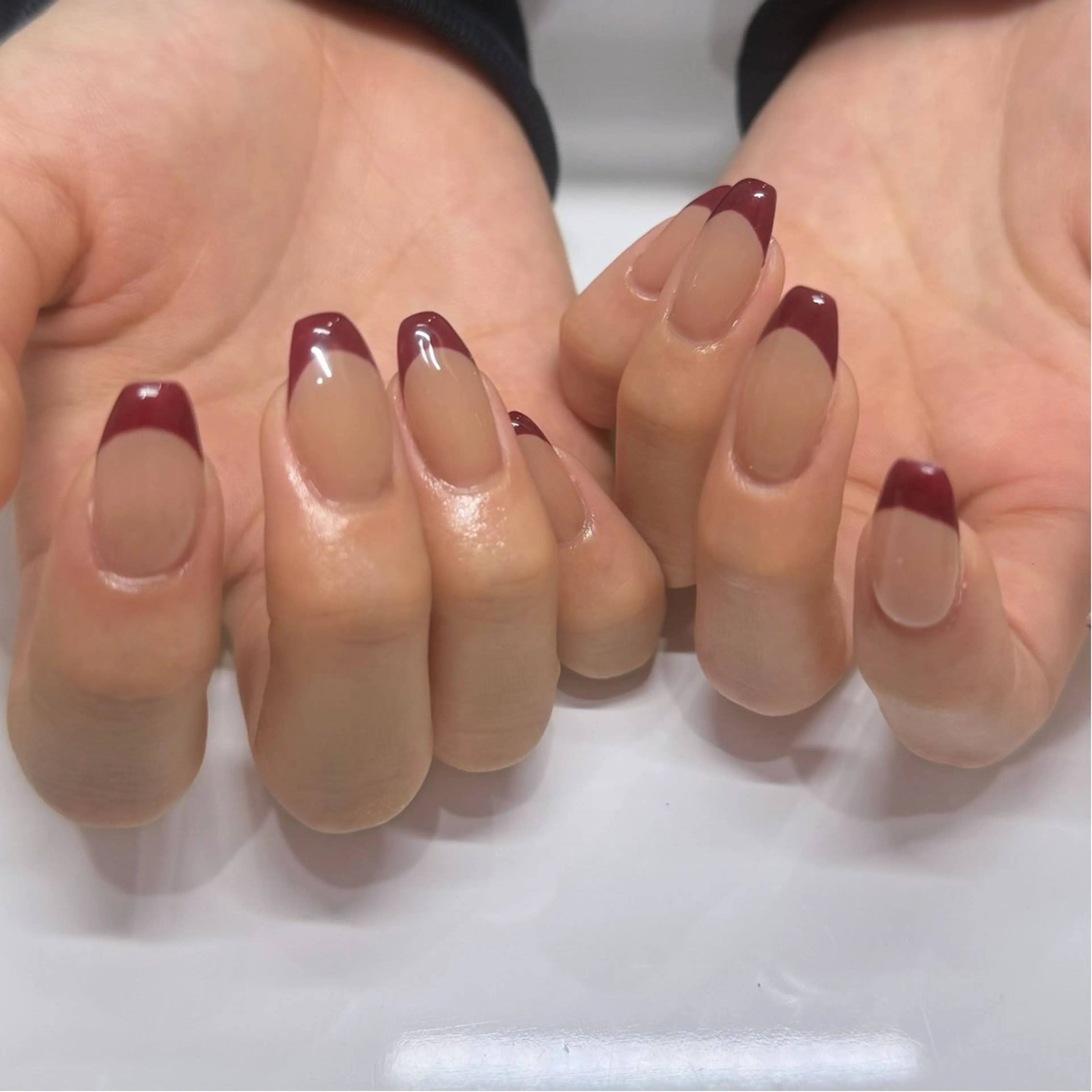 ネイル フレンチネイル Yuna🫧/所沢 /ワンホンネイルのネイルデザイン