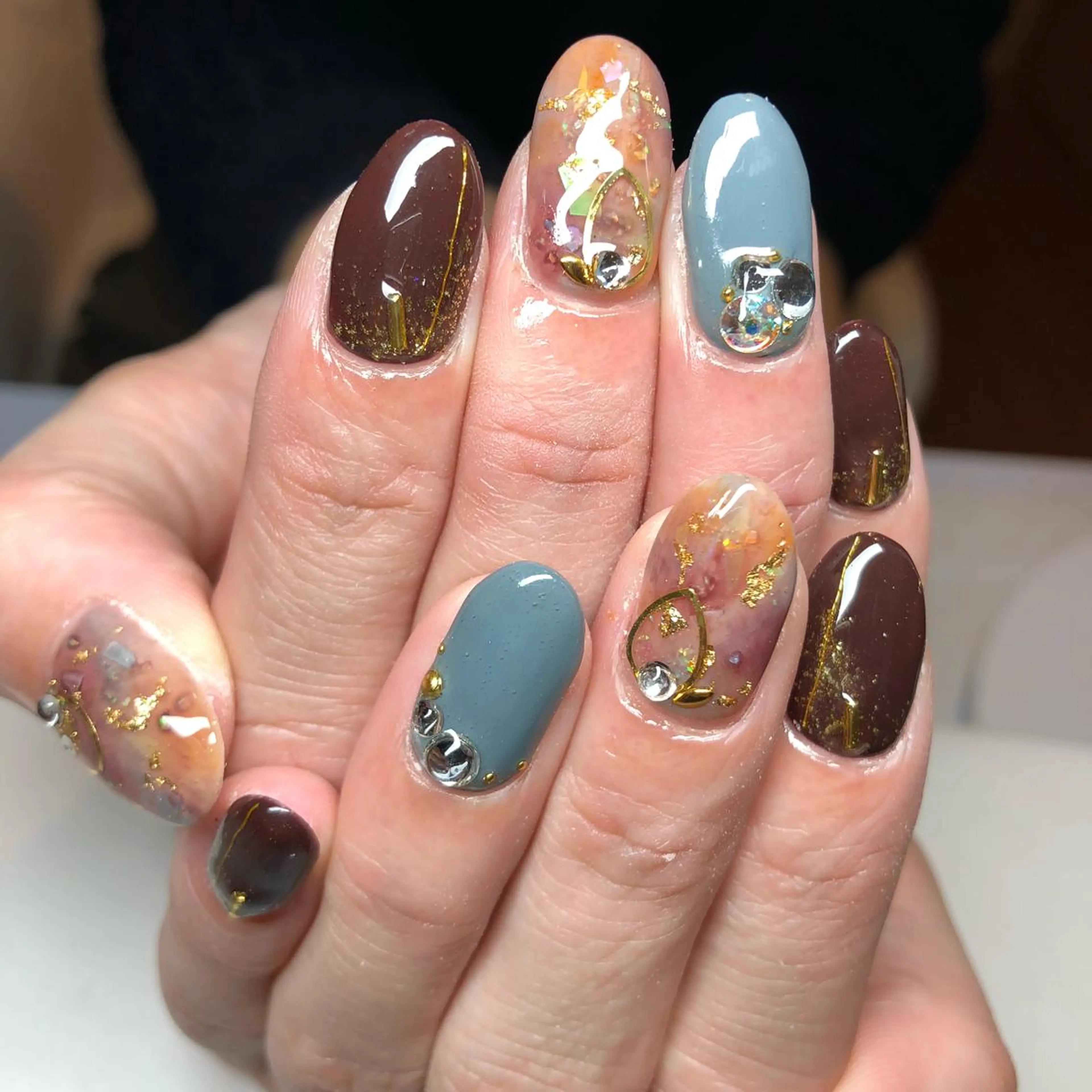 ネイル 大理石ネイル(マーブル) maggienail所属・Maggie Nagisaのネイルデザイン