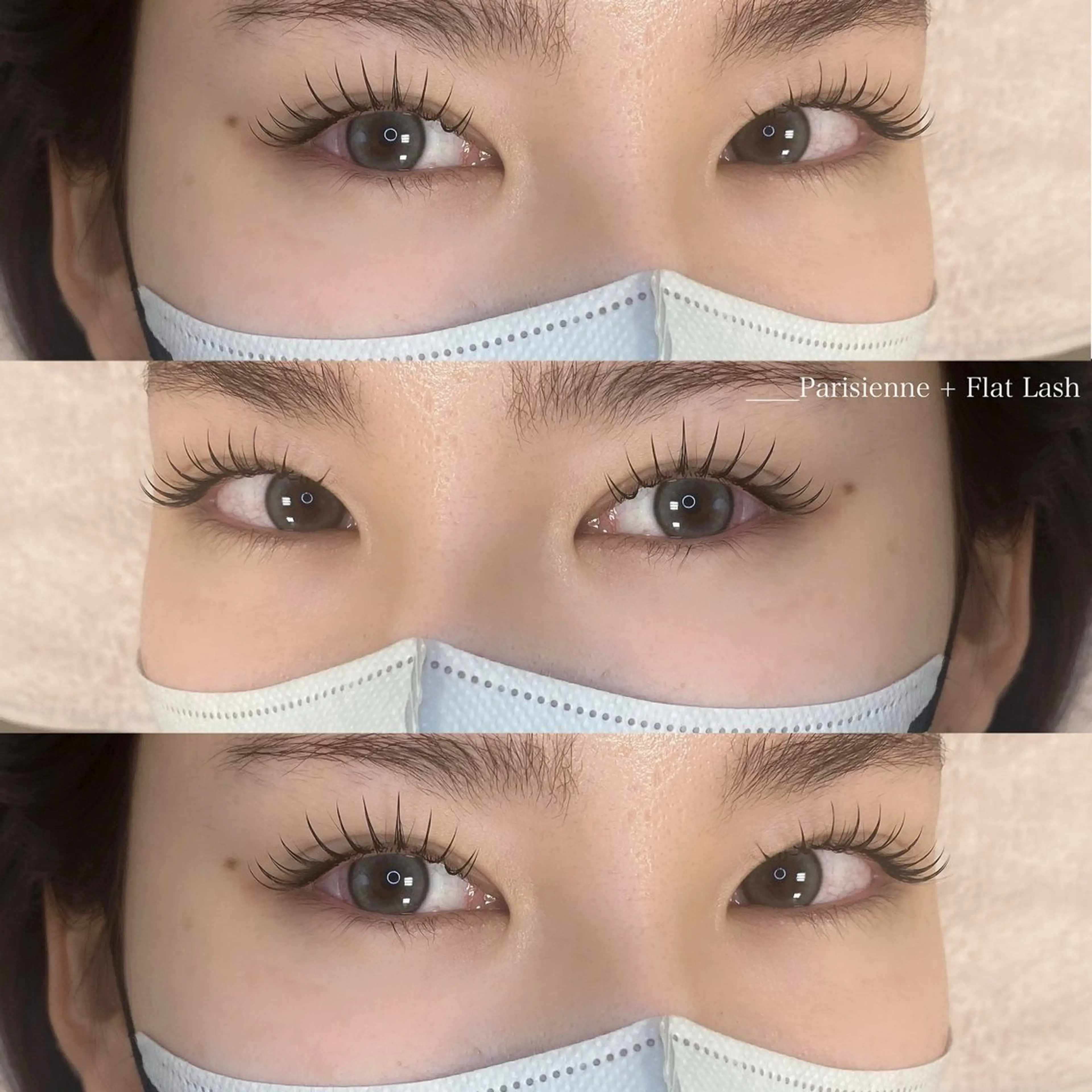 マツエク・マツパ 束感まつ毛 韓国風マツエク パリジェンヌラッシュリフト まつげパーマ 下まつげエクステ マツエク viviAiles ♡⃛ Ruiのマツエク・マツパデザイン