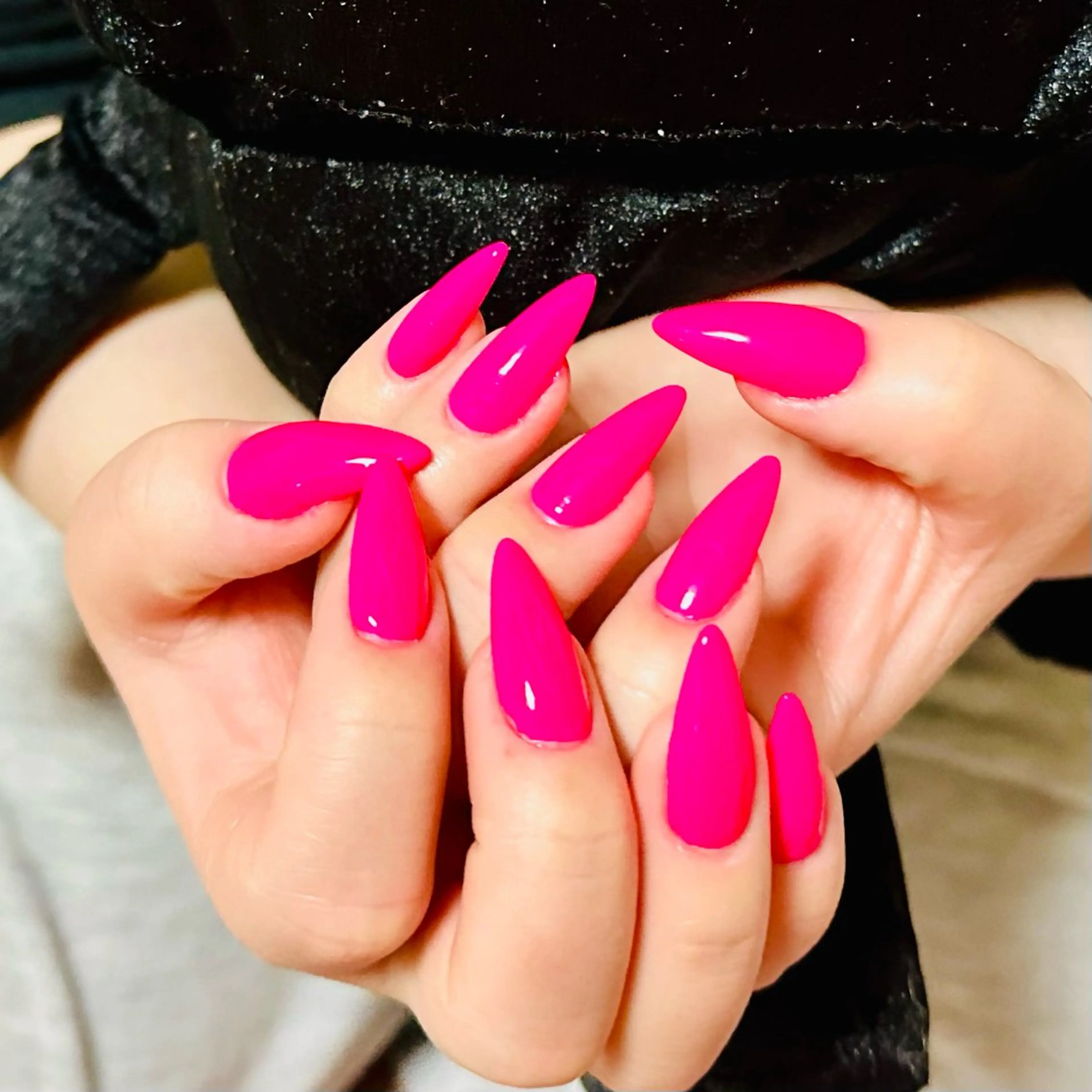 ワンカラーネイルの写真