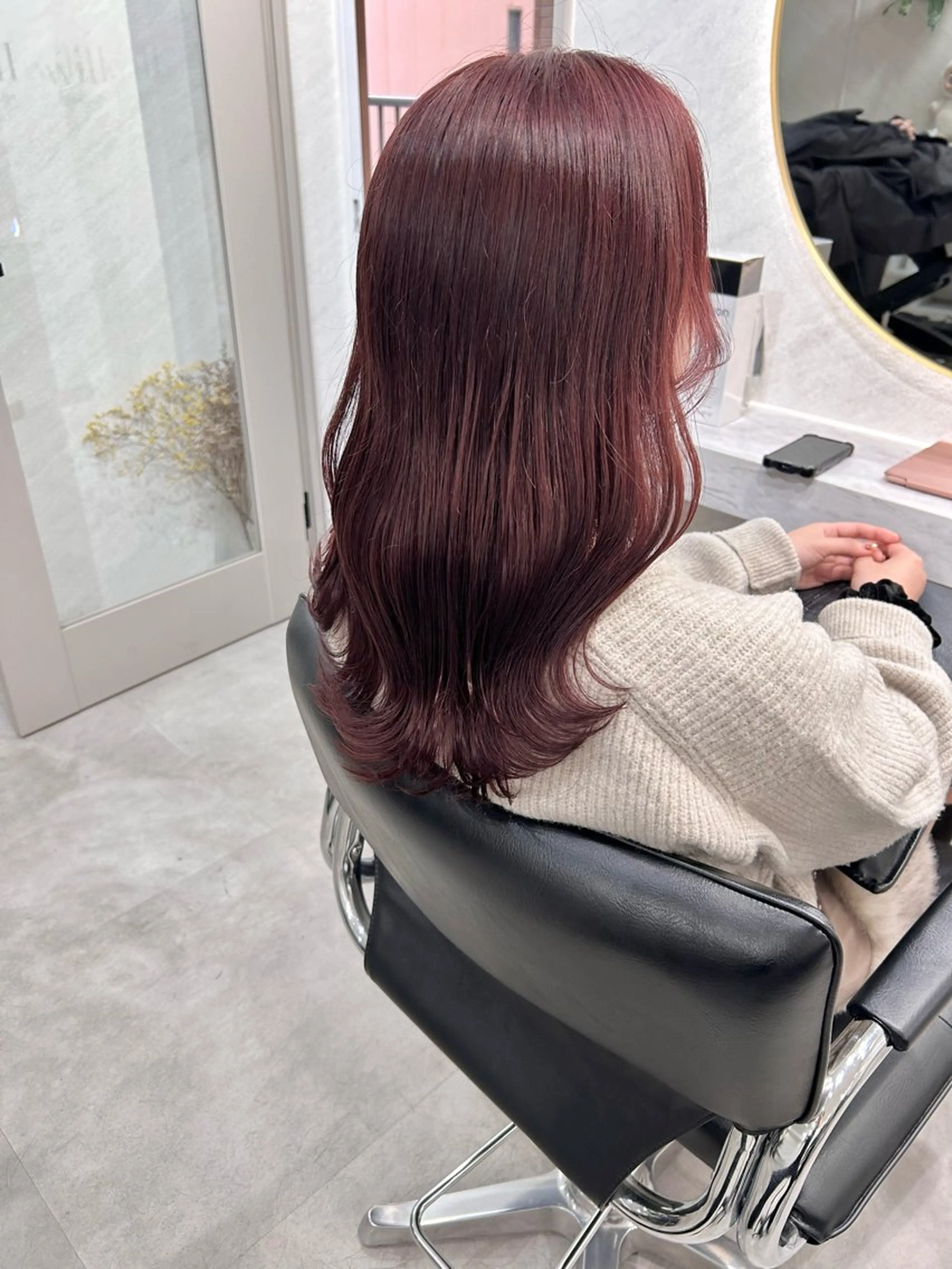 セミロング カラー ヘアカラー 髪質改善will hairdesignのヘアスタイル