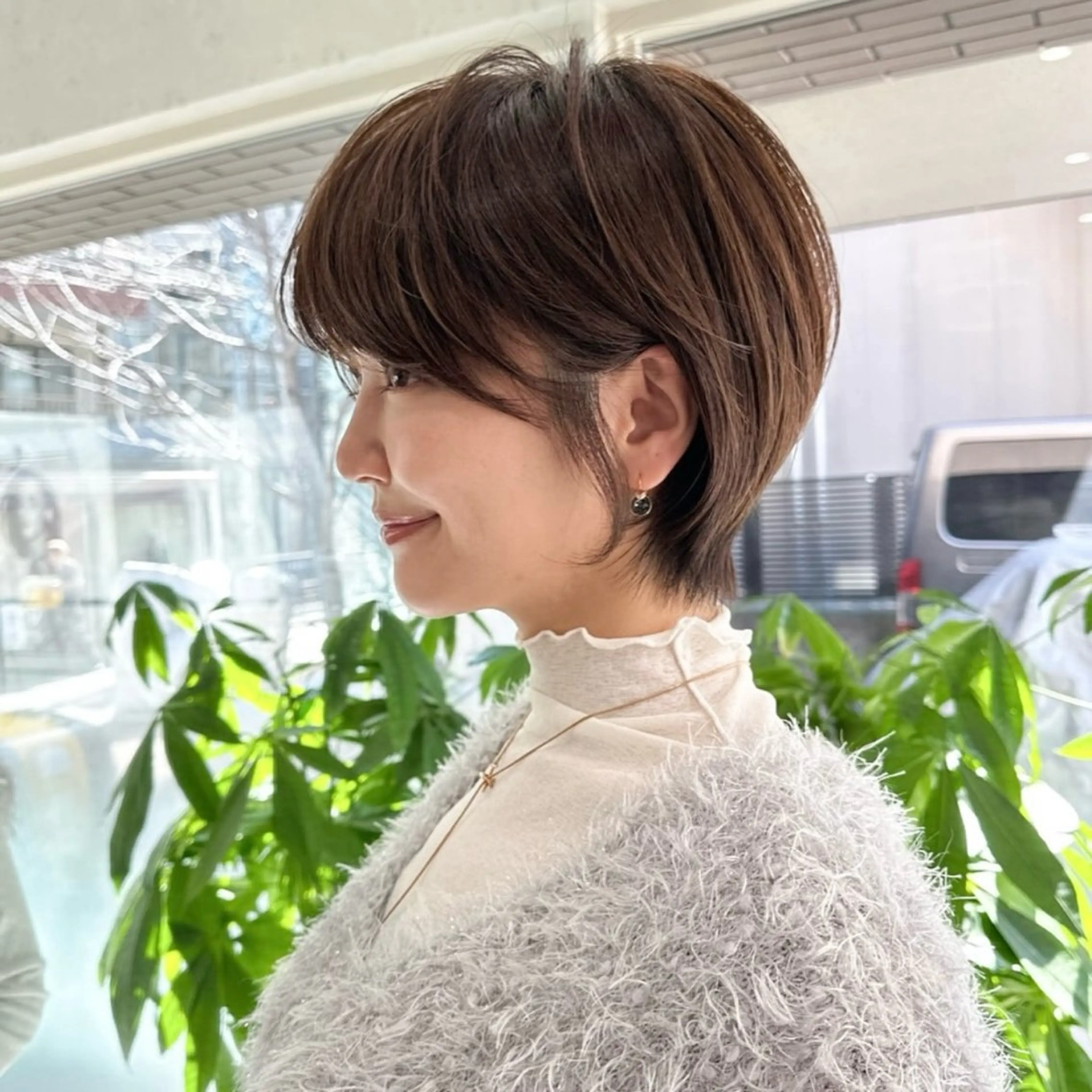 ショート 透明感カラー ふうか　渋谷のヘアスタイル