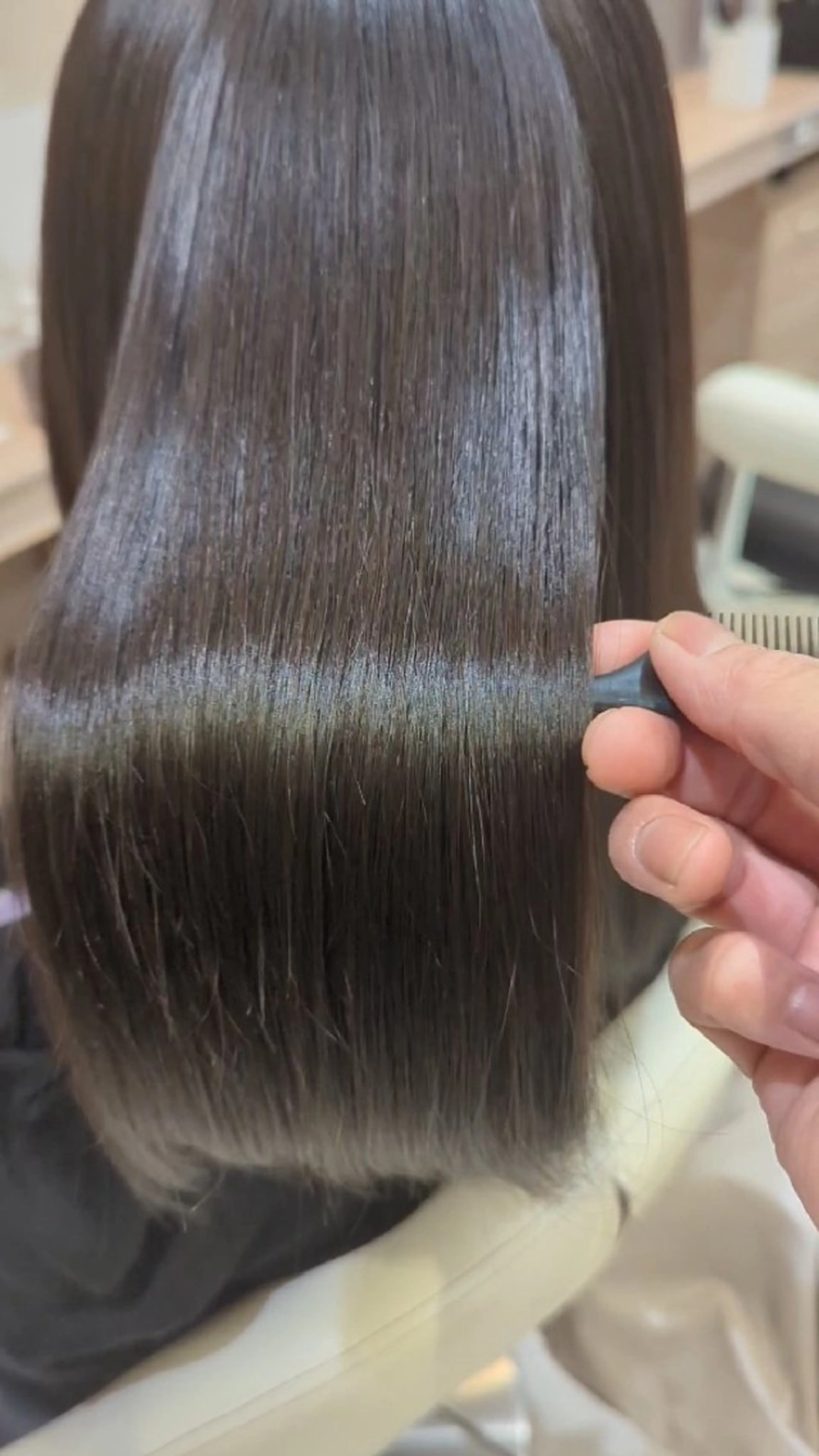 ロング 髪質改善 縮毛矯正 鶴見で縮毛矯正なら 田中 瞬のヘアスタイル