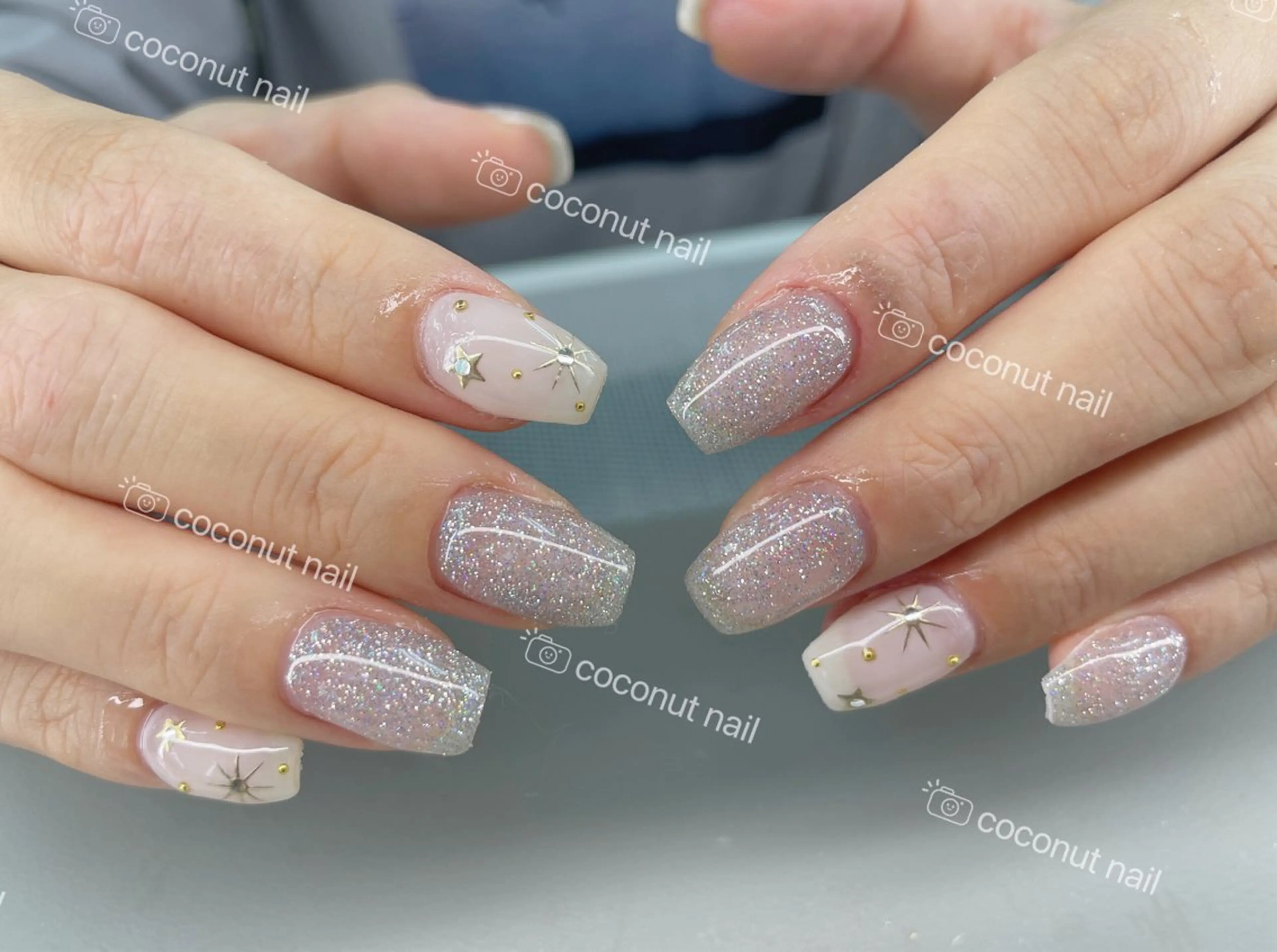 ネイル ハンドネイル 神田 ココナッツのネイルデザイン