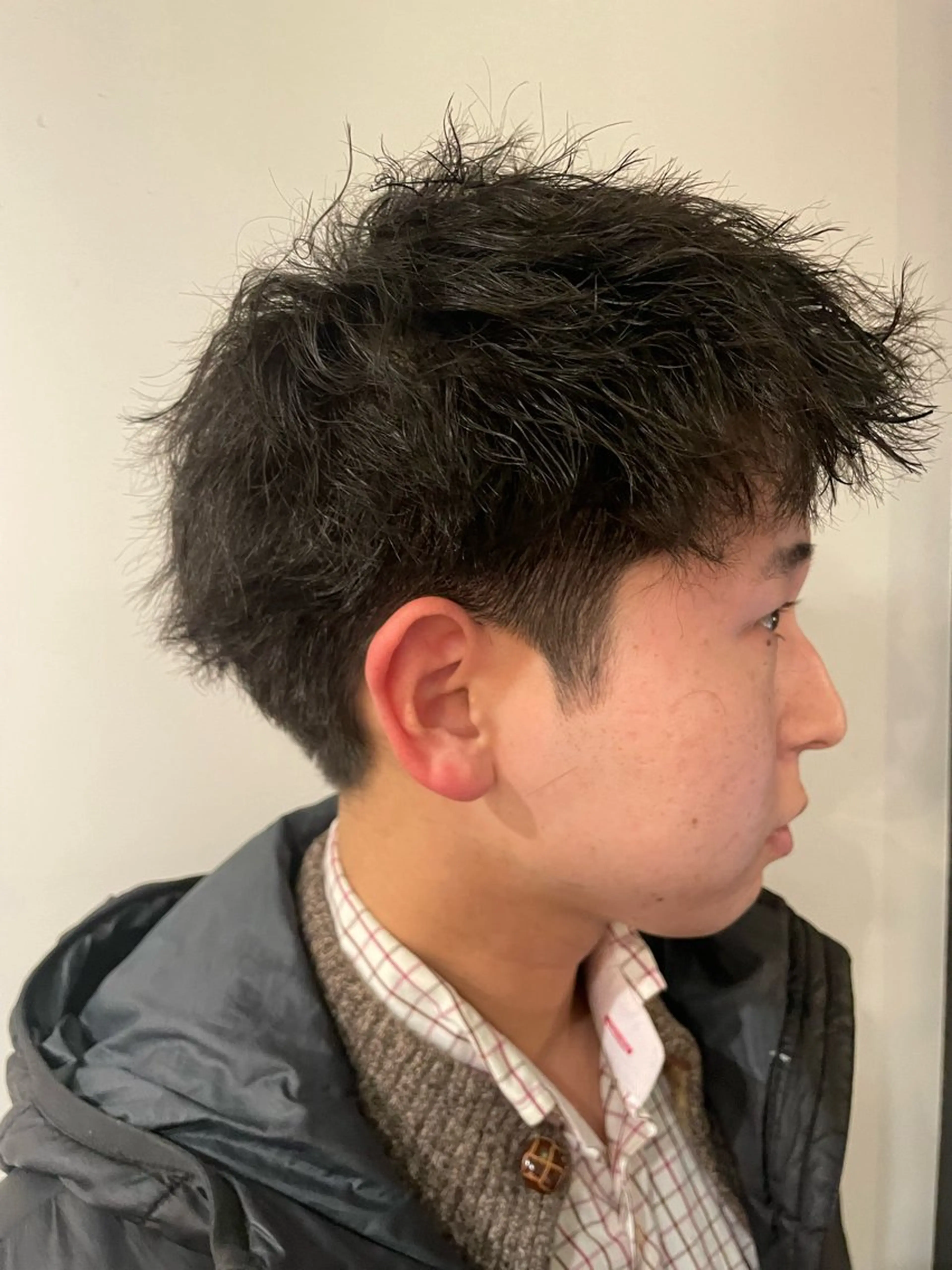 ショート パーマ メンズ 【🌈カラー特化】 リクのヘアスタイル