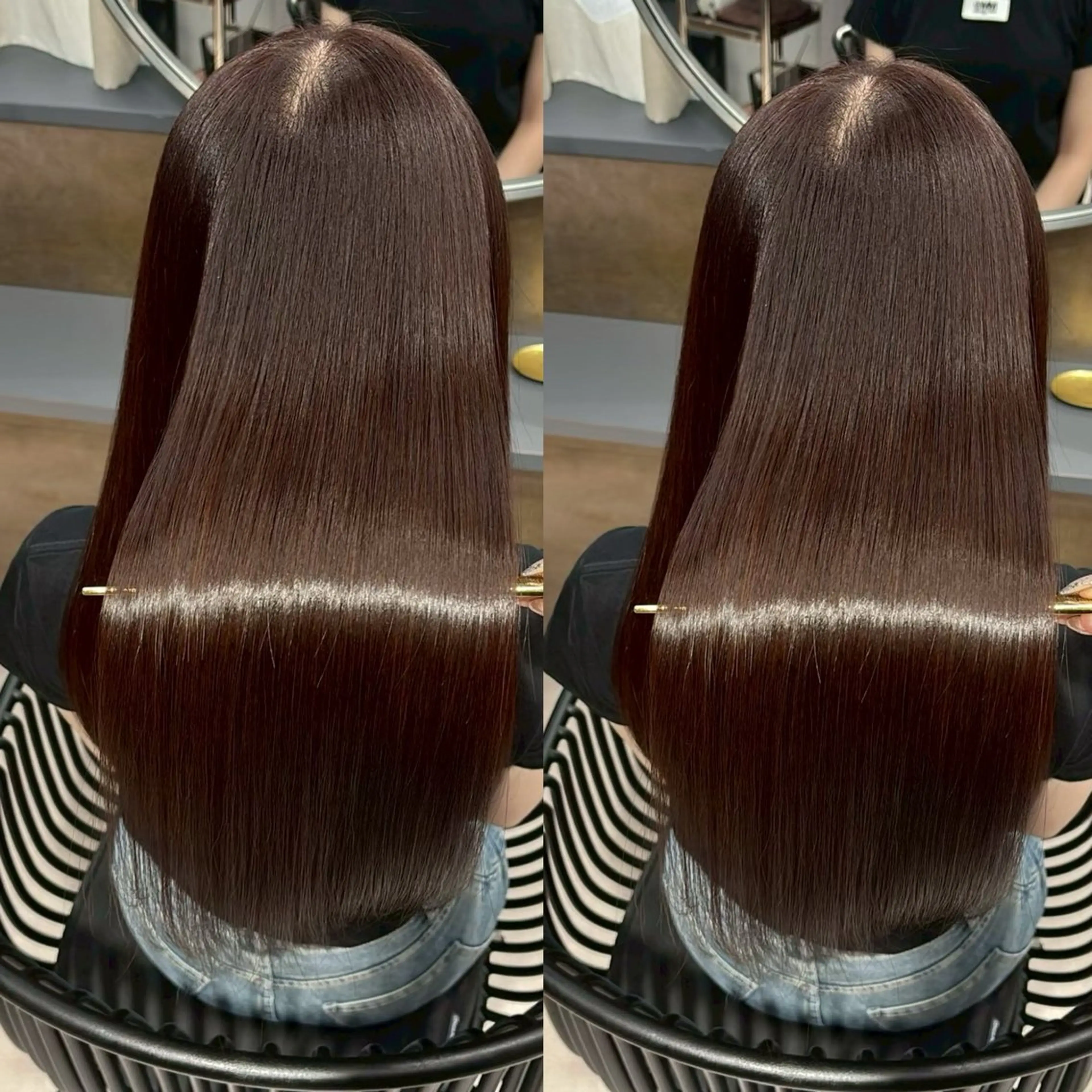 ロング カラー カット ヘアカラー 縮毛矯正 トリートメント 新宿/髪質改善/ 縮毛矯正/suuのヘアスタイル