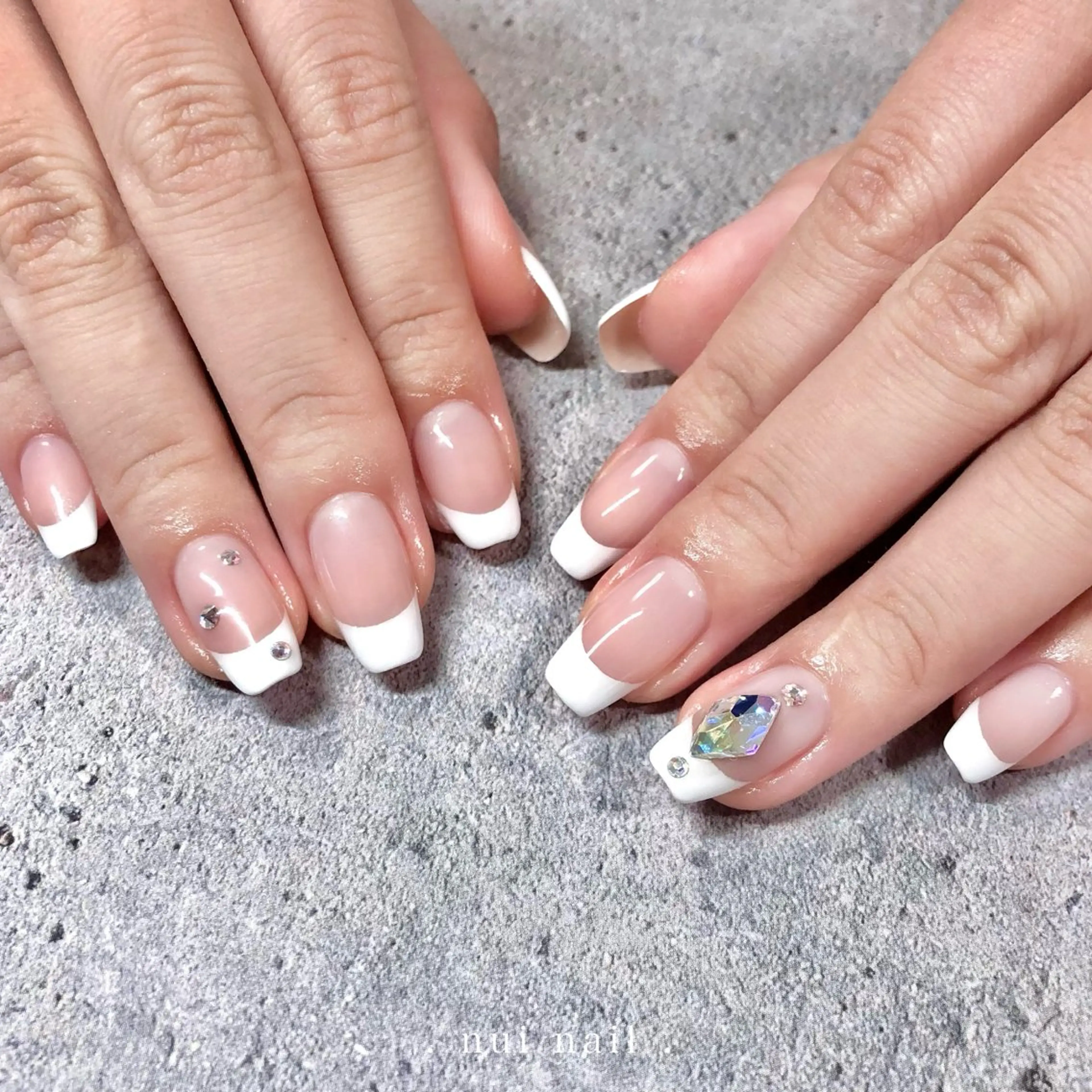 ネイル フレンチネイル ハンドネイル nui nailのネイルデザイン