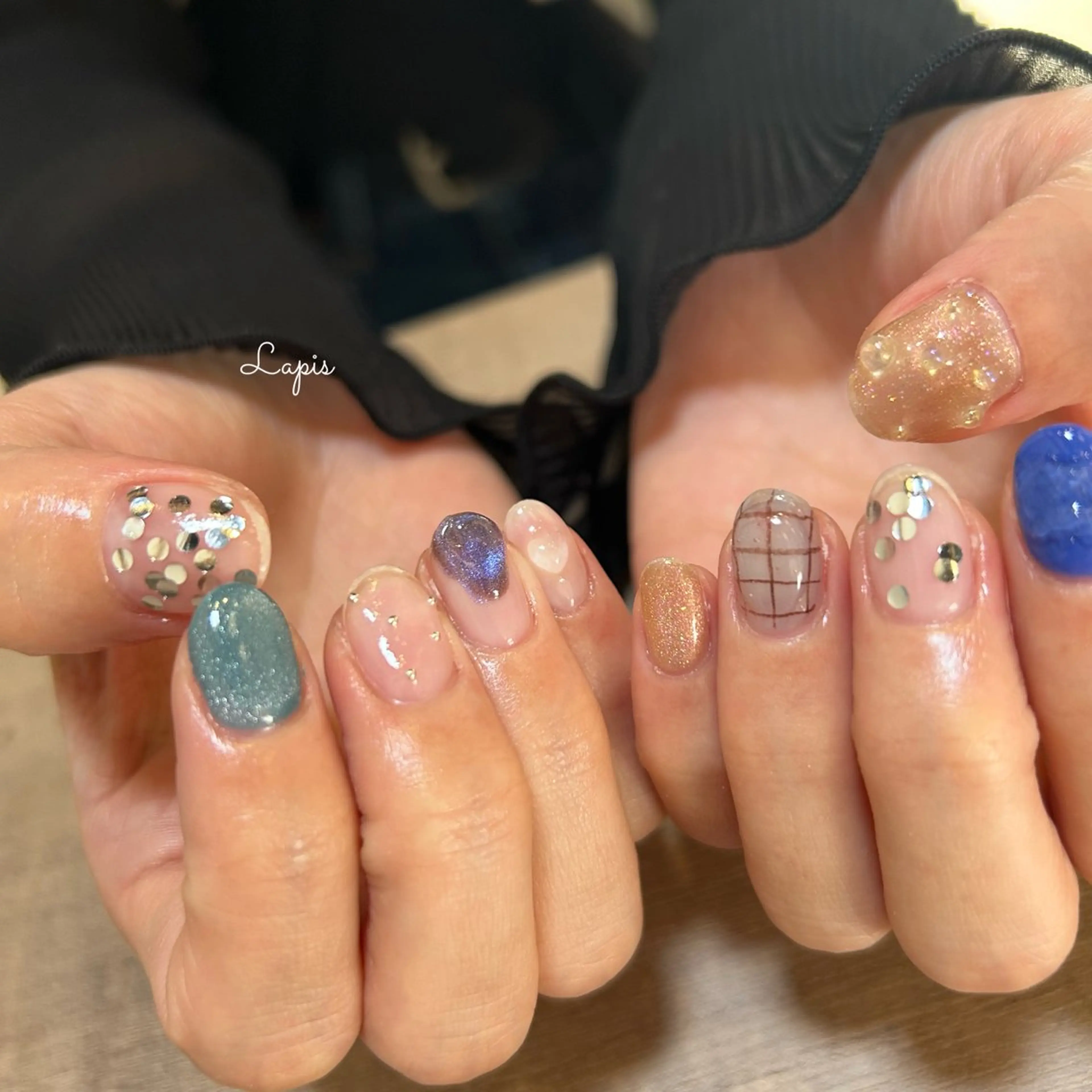 ネイル ハンドネイル Lapis *のネイルデザイン