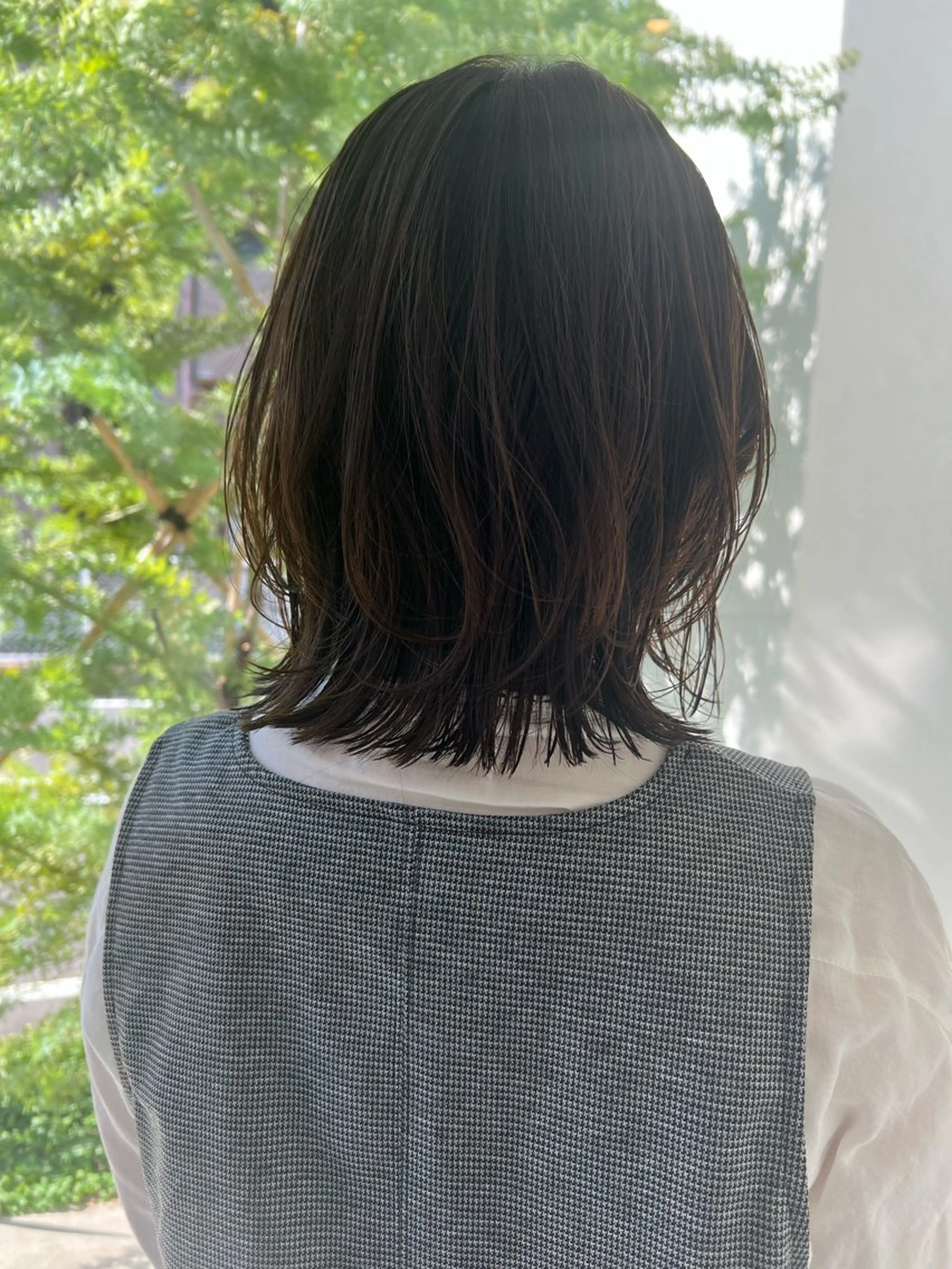 ミディアム カラー 透明感カラー ヘアカラー inchelsea ririkaのヘアスタイル