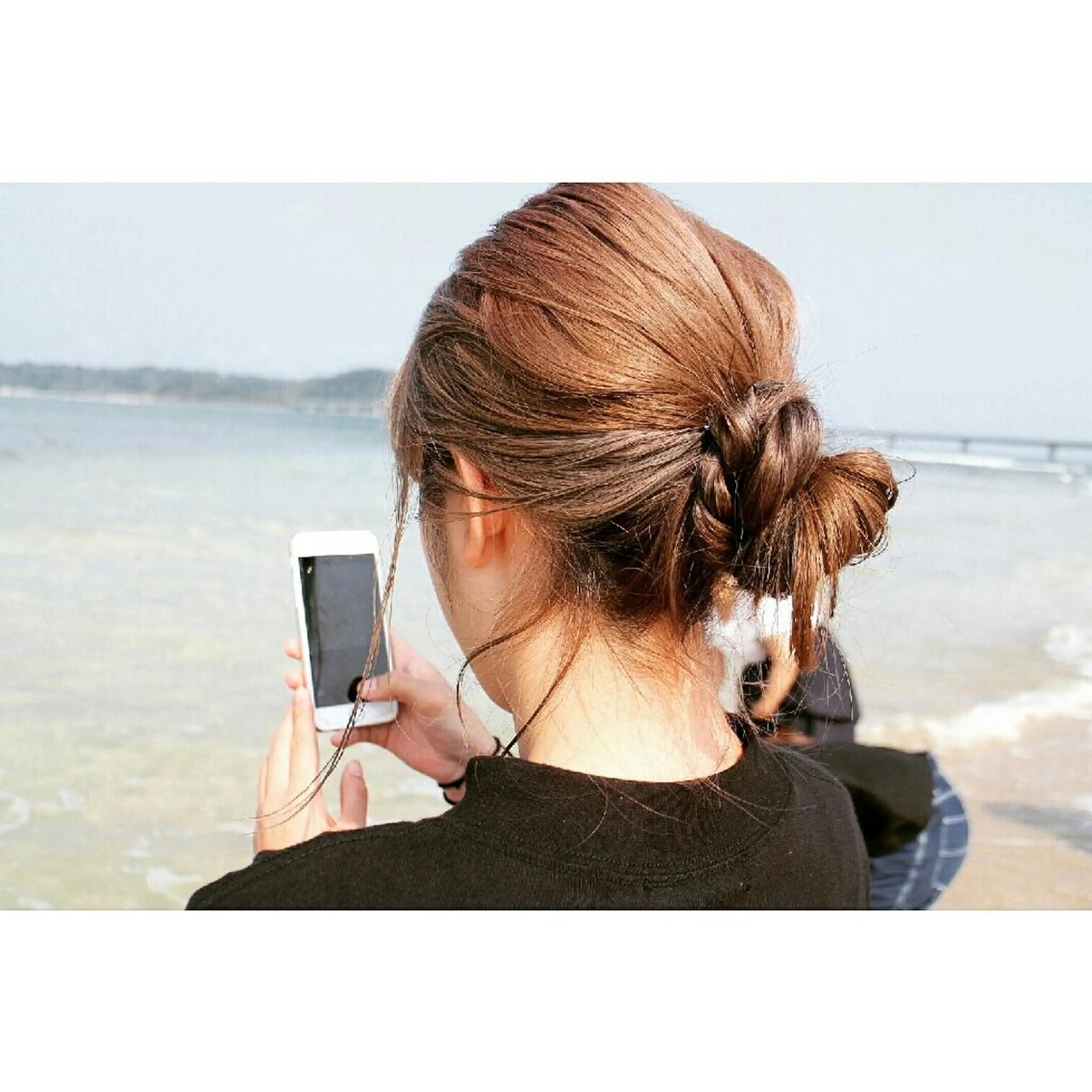 ヘアアレンジ Click所属・クニモトハルナ ボブ/柔らかカラーのヘアスタイル