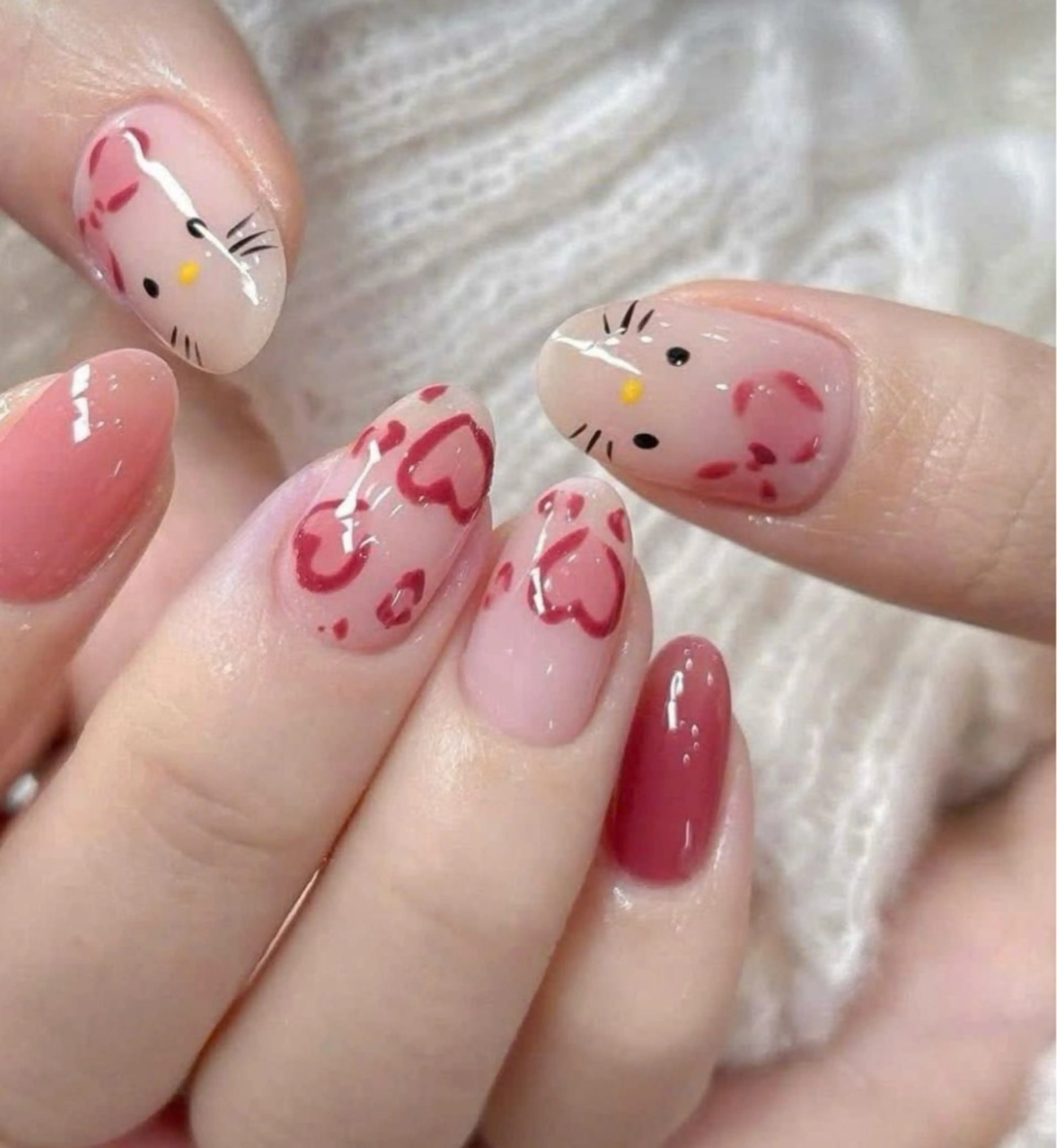 スペジャル持ち込みデザインネイル(自爪ーデザイン10本🎀)の写真