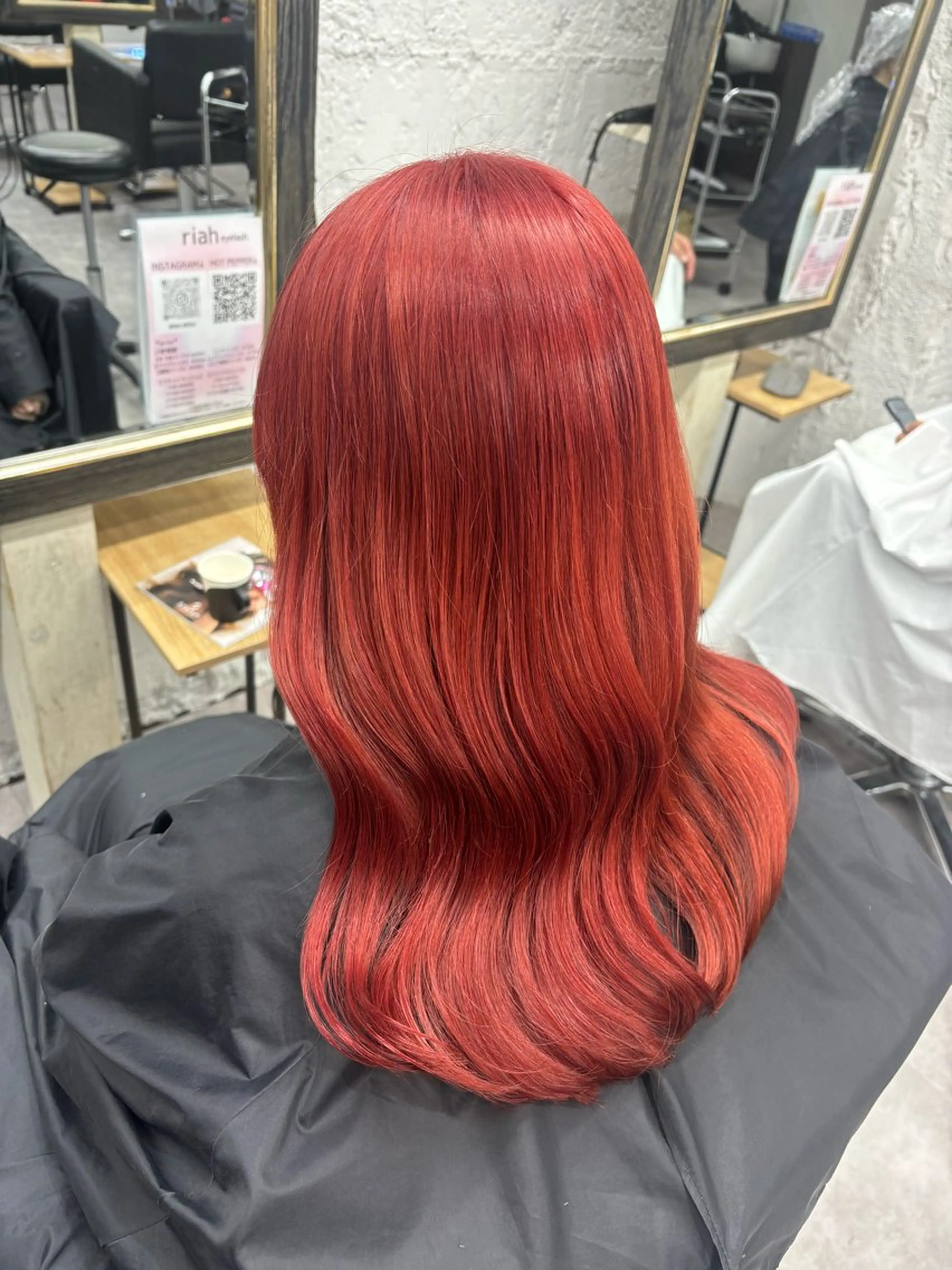 ミディアム カラー ハイトーン/ダブル カラー/akihoのヘアスタイル