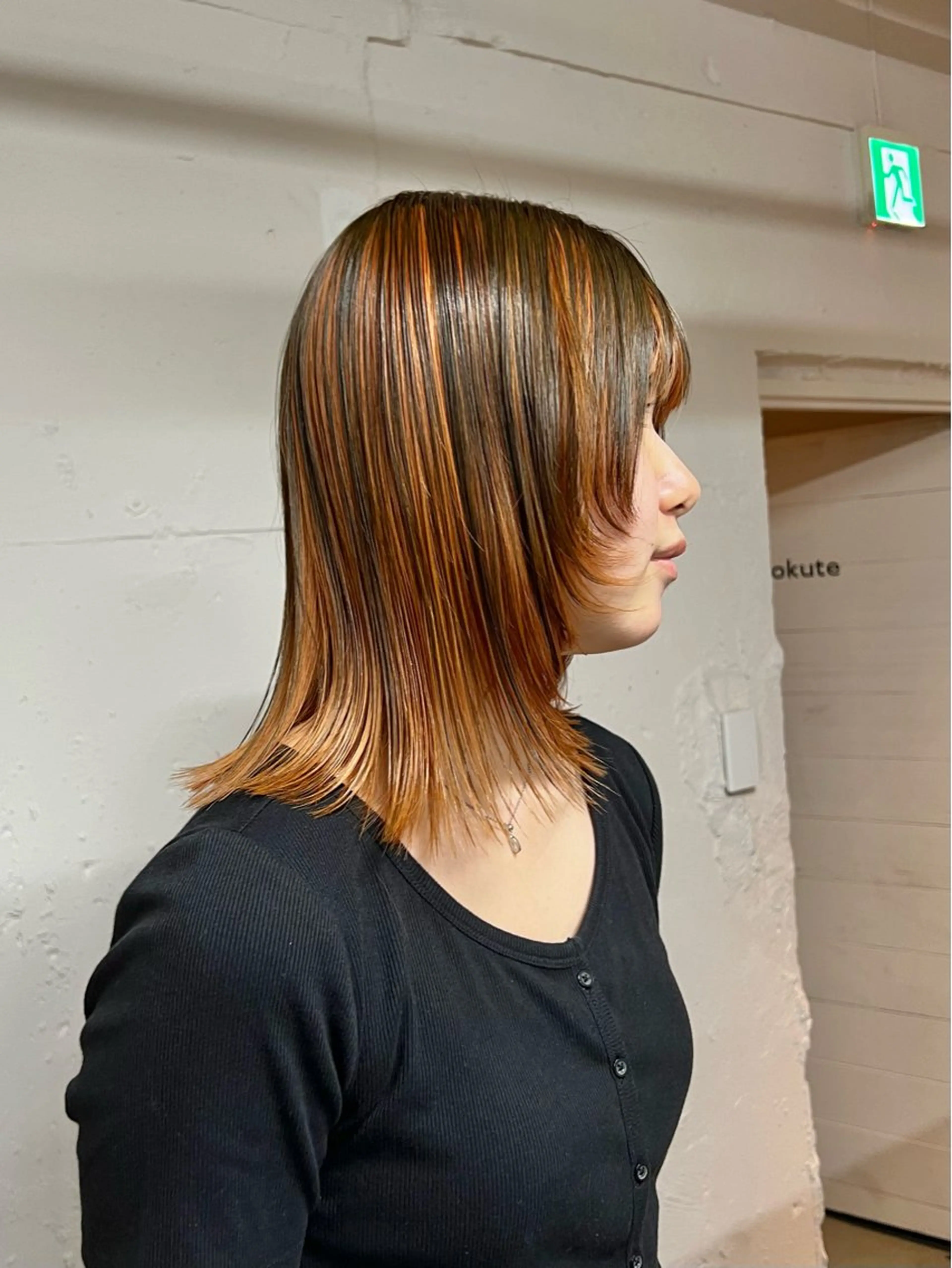 ミディアム tokute Takahashiのヘアスタイル