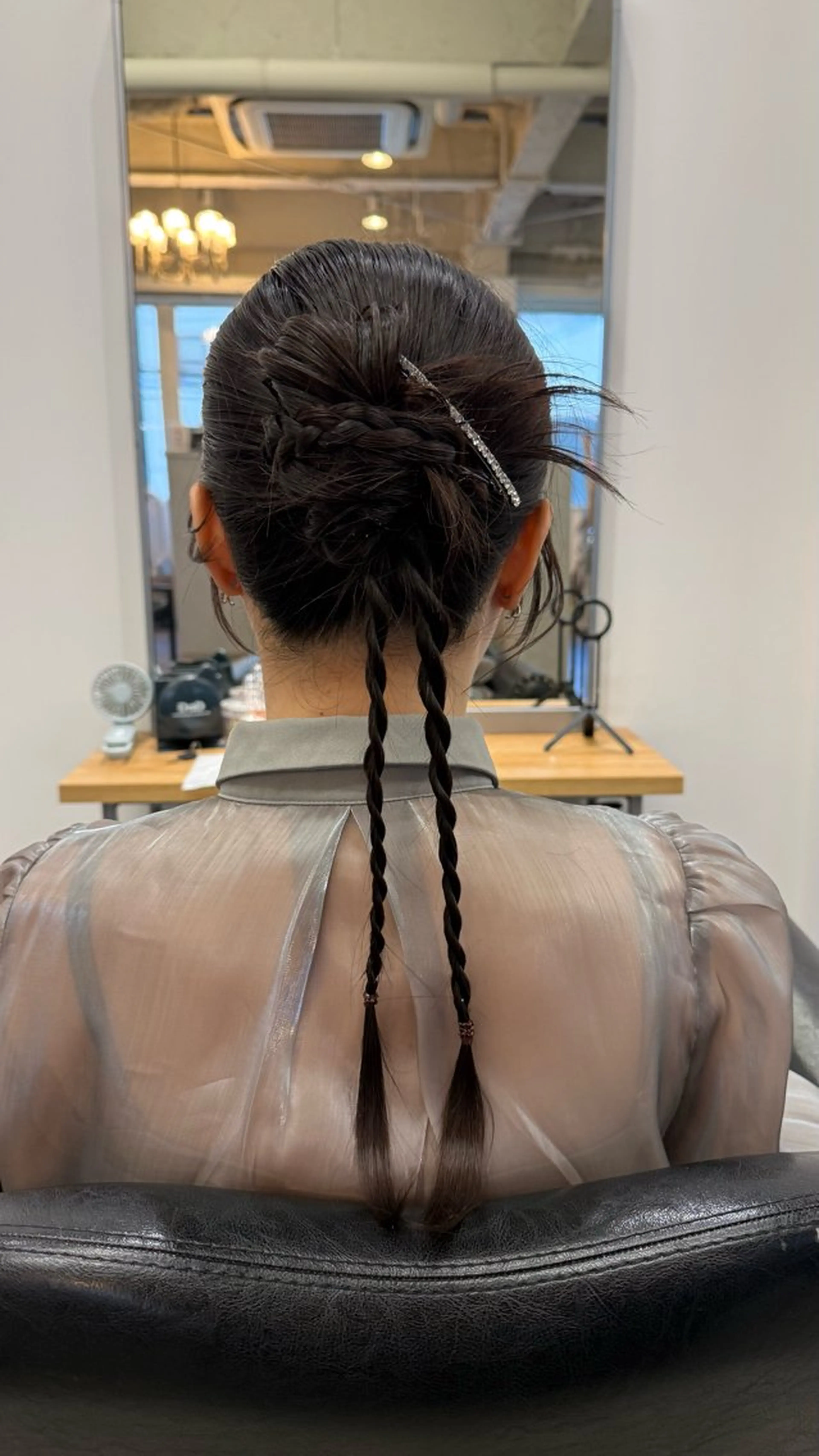 ヘアアレンジ 結婚式・ブライダル ヘアセット バレイヤージュモデル 募集👒ヨンスクのヘアスタイル