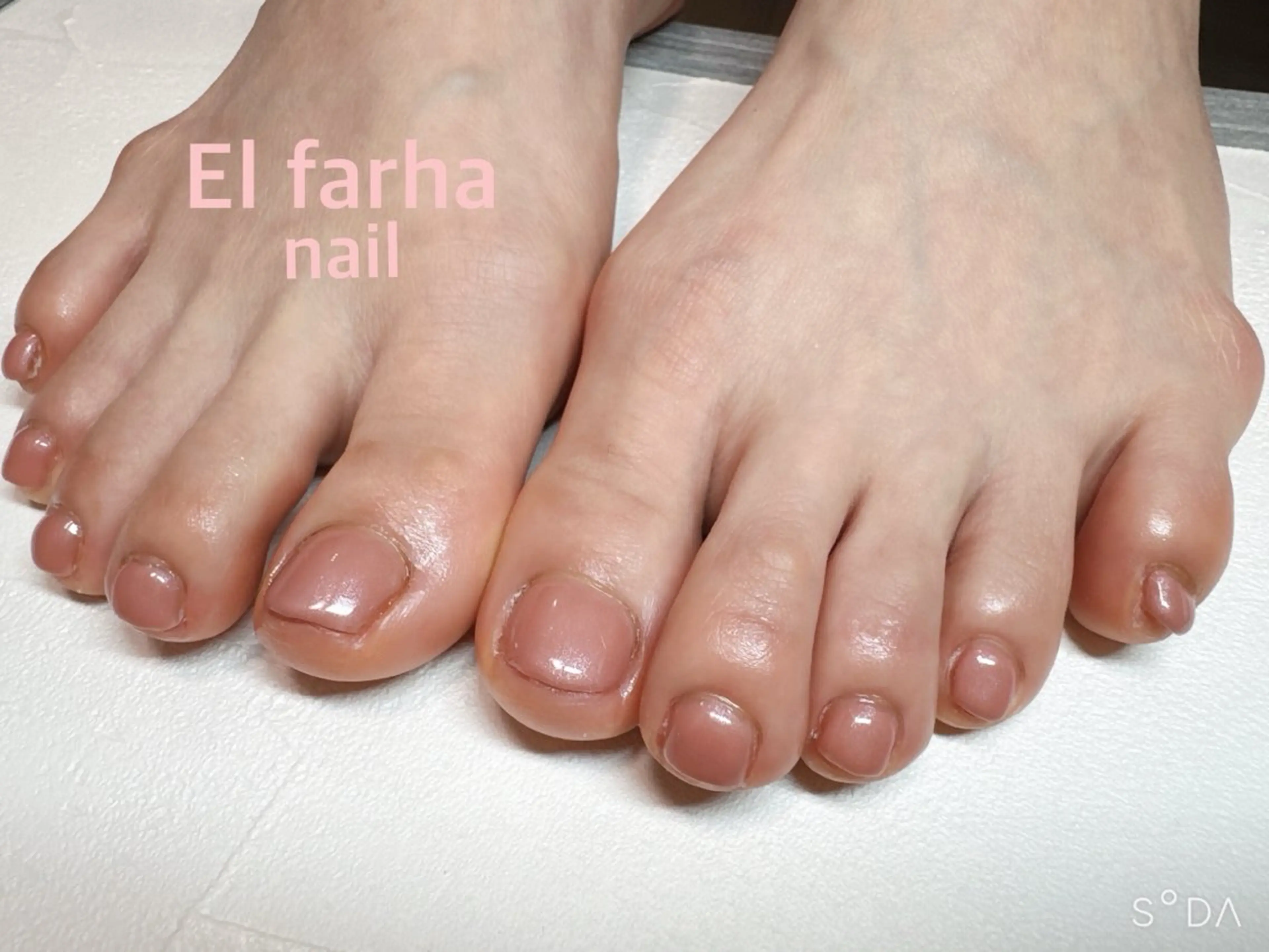 【オフあり】フットネイル ワンカラーの写真