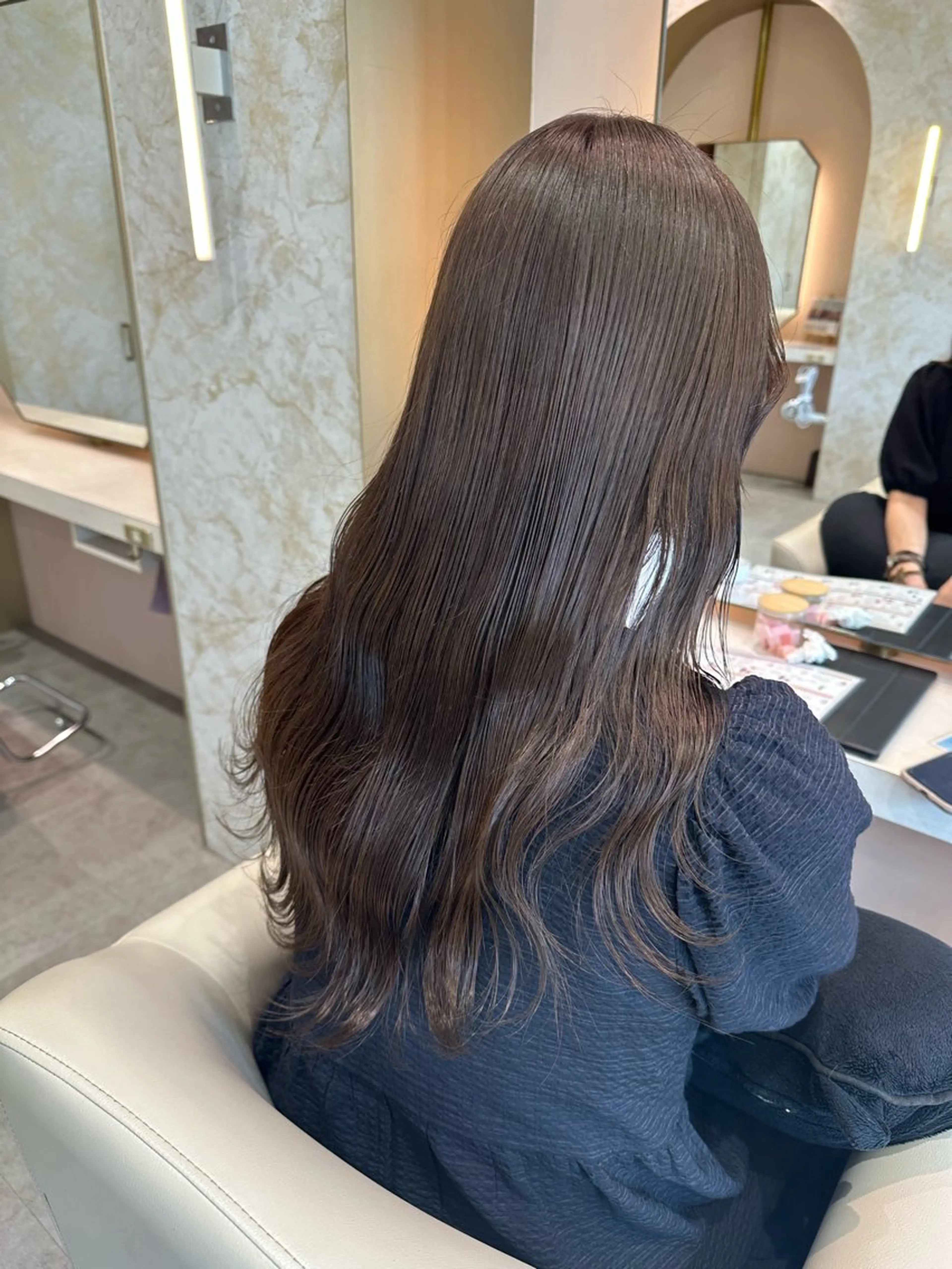 ロング カラー 店長/mao/ 前髪/顔周りカットのヘアスタイル